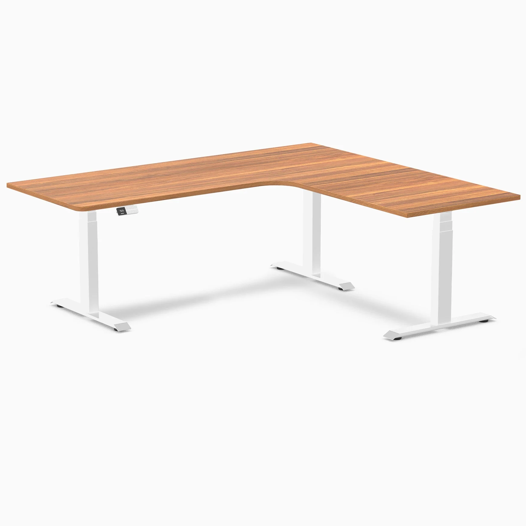 Desky L-Shape Curved Laminate Sit Stand Desk - Image 78