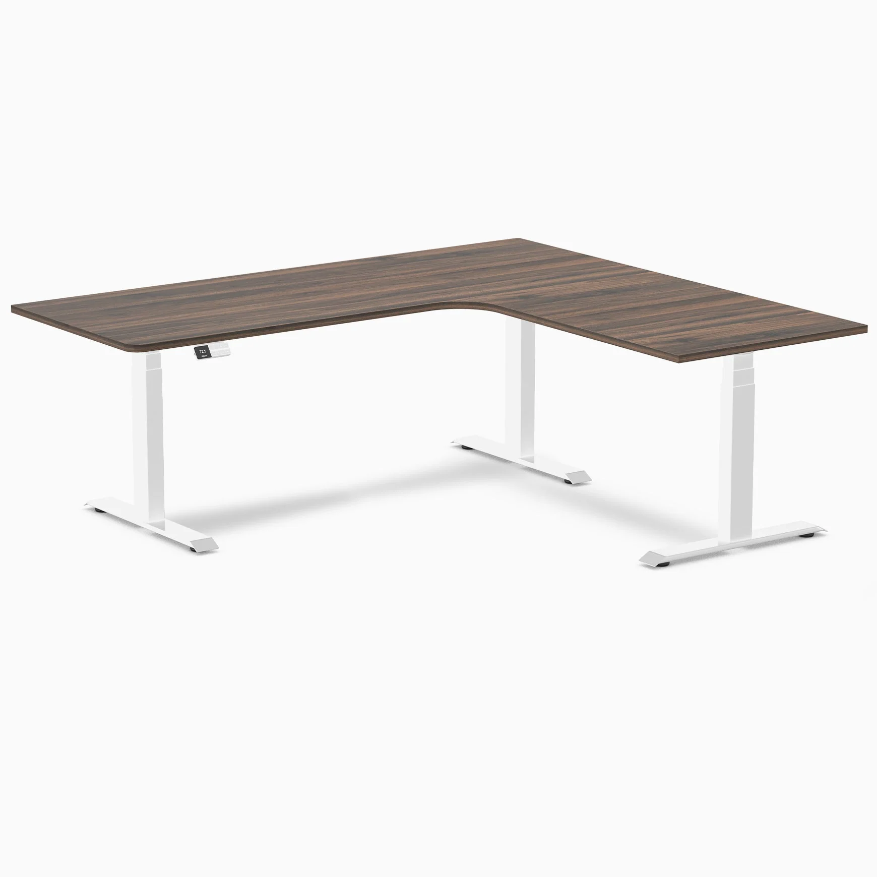 Desky L-Shape Curved Laminate Sit Stand Desk - Image 84