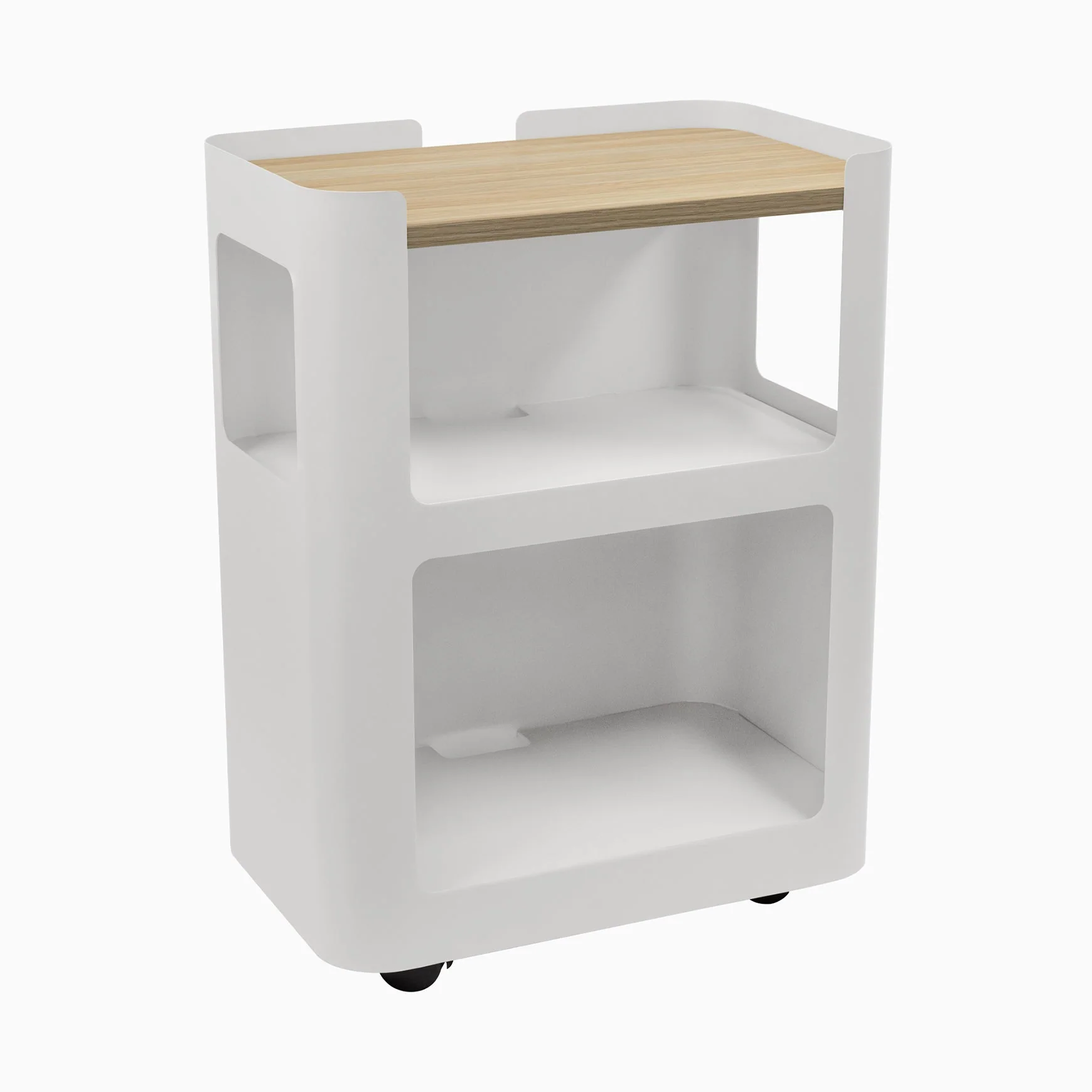 Desky Minimal Open Mobile Pedestal - Image 32