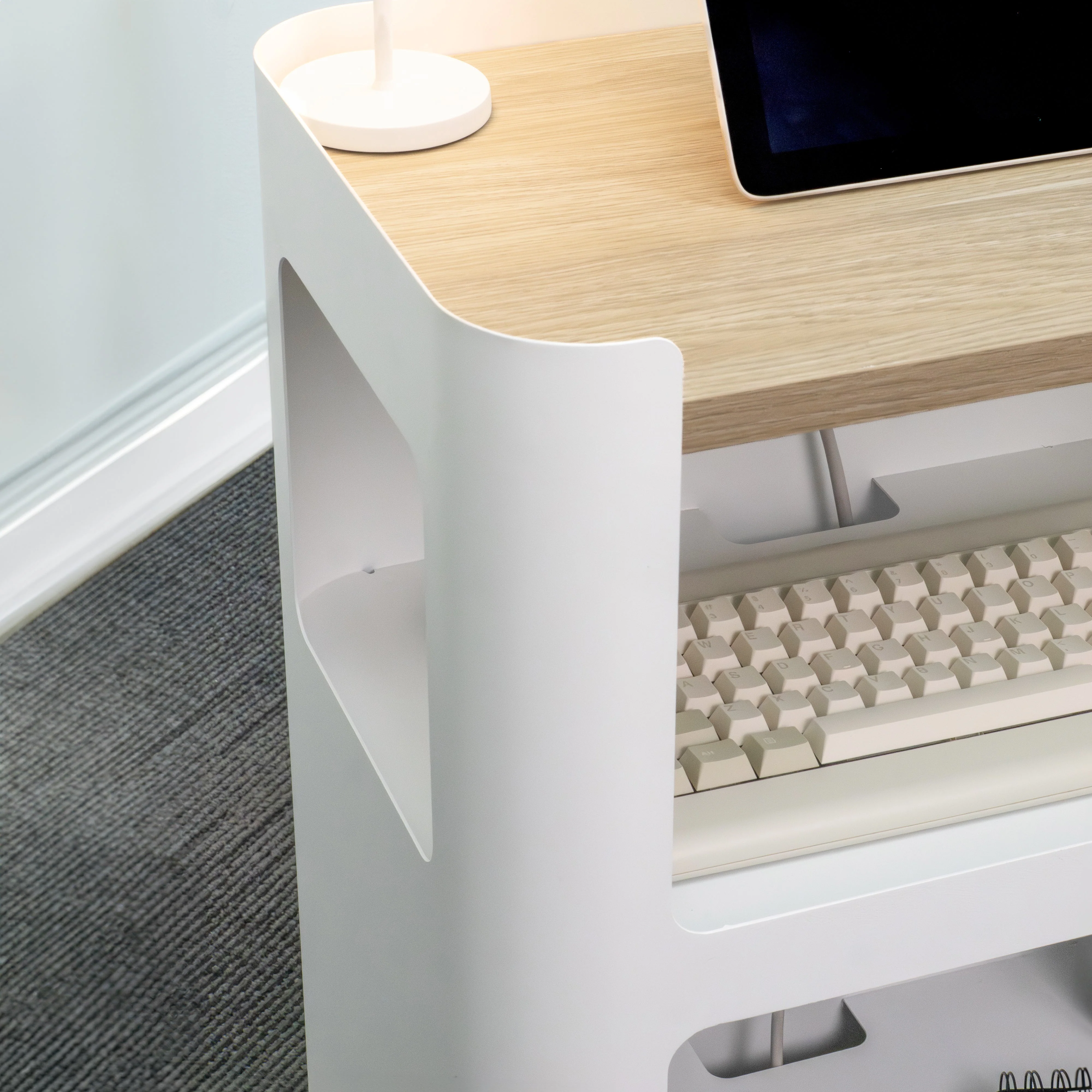 Desky Minimal Open Mobile Pedestal - Image 8