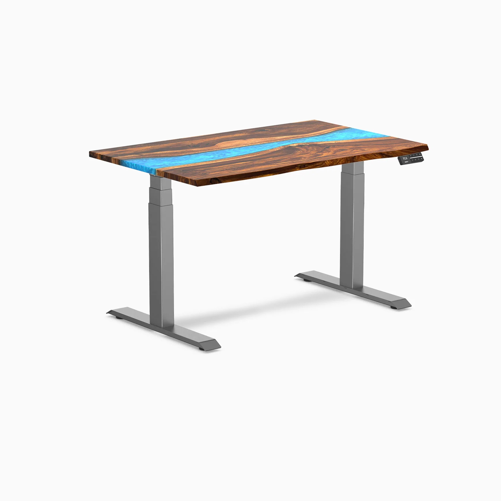 Desky Dual Resin Hardwood Sit Stand Desk - Image 11