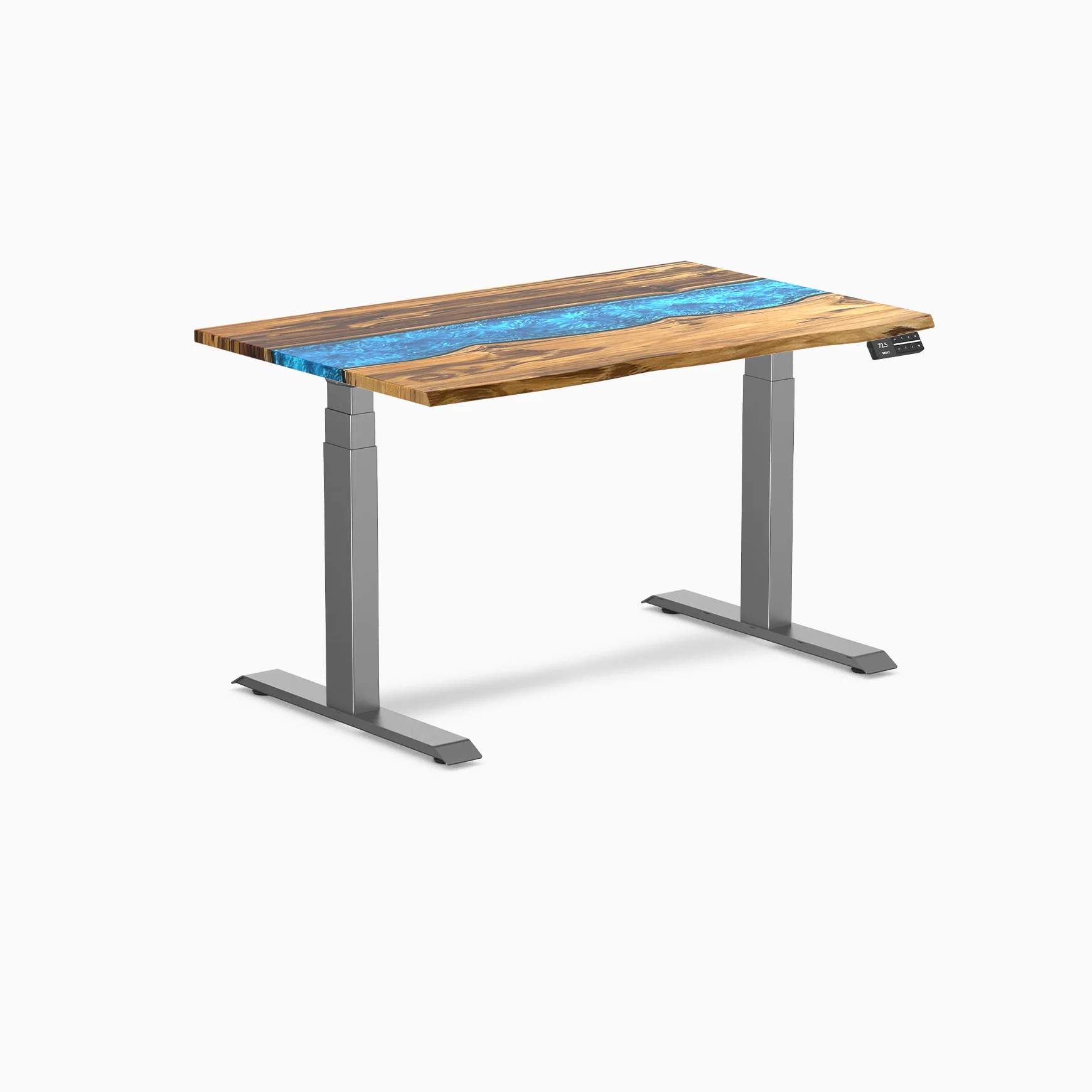 Desky Dual Resin Hardwood Sit Stand Desk - Image 14