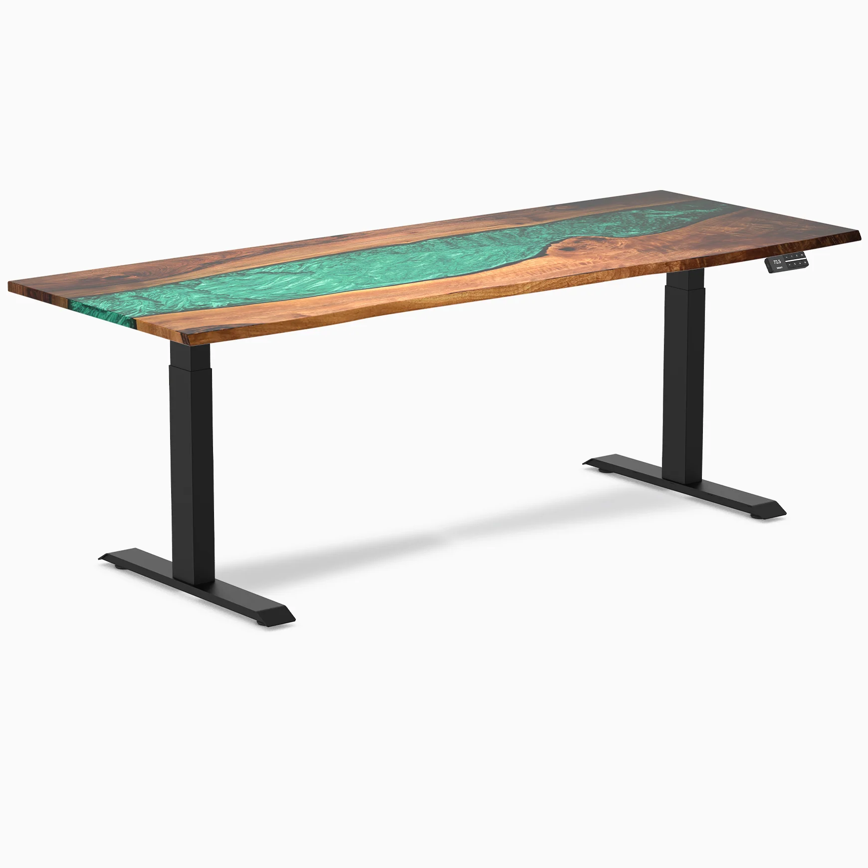 Desky Dual Resin Hardwood Sit Stand Desk - Image 20