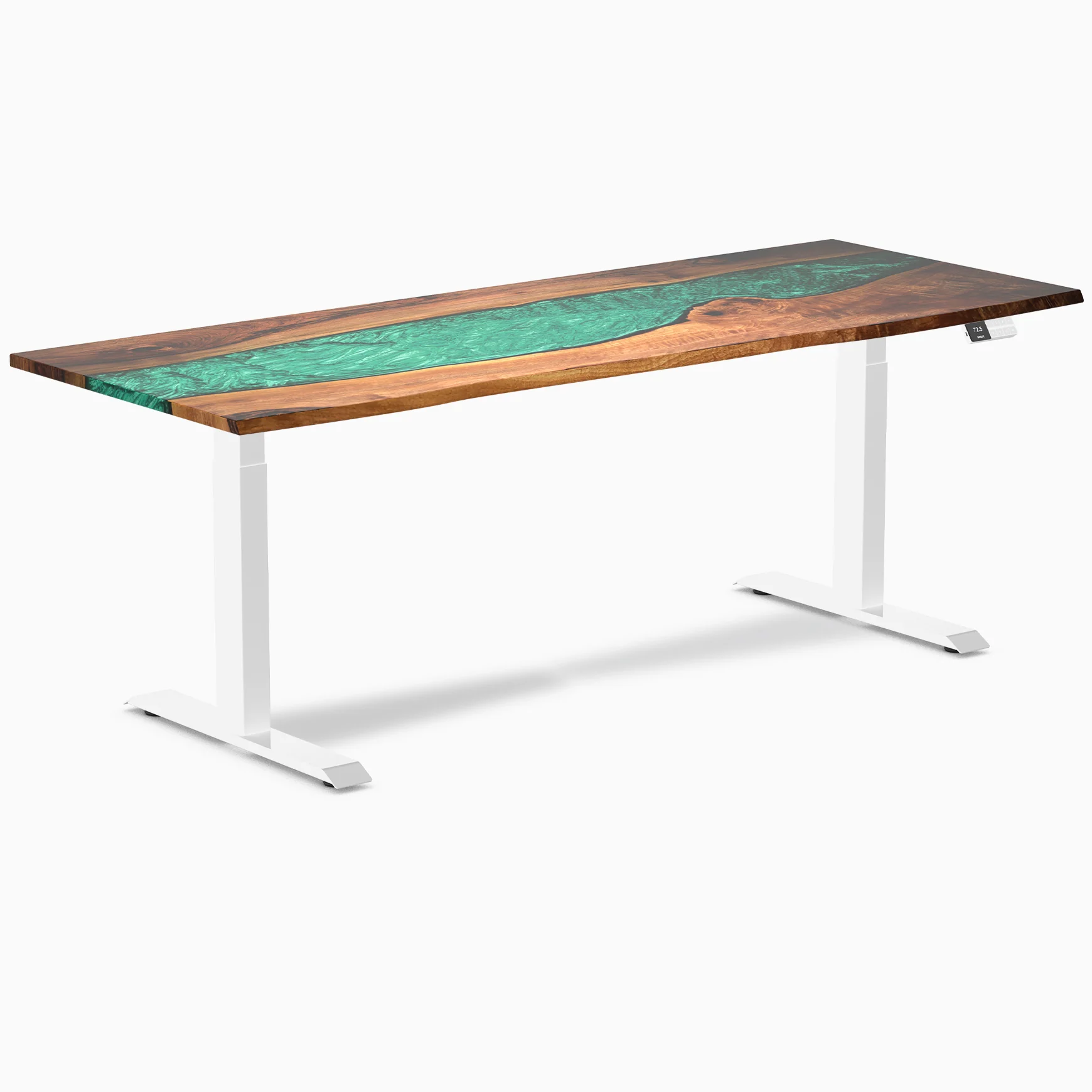 Desky Dual Resin Hardwood Sit Stand Desk - Image 21