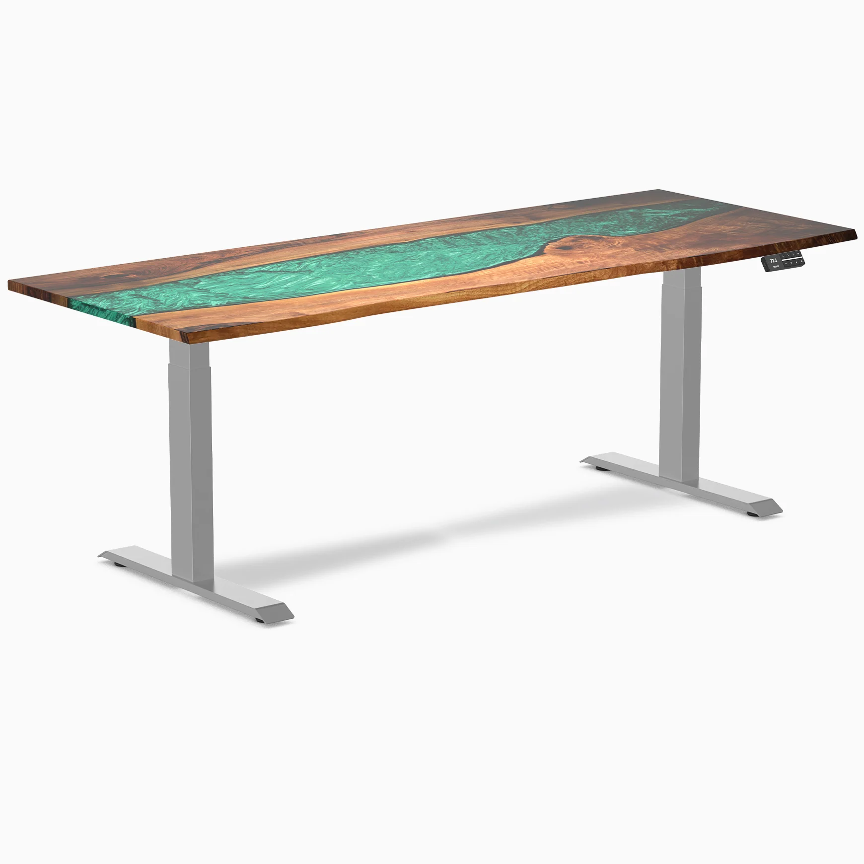 Desky Dual Resin Hardwood Sit Stand Desk - Image 23
