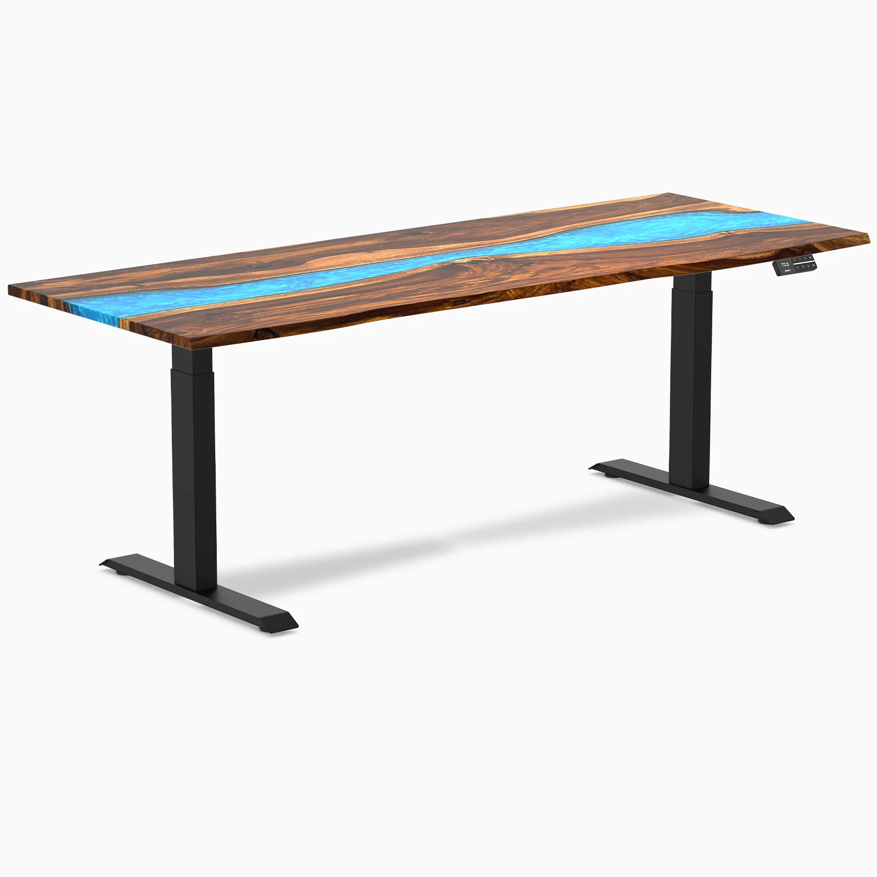 Desky Dual Resin Hardwood Sit Stand Desk - Image 24