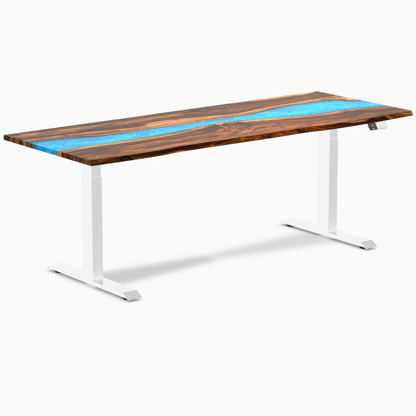 Desky Dual Resin Hardwood Sit Stand Desk - Image 25