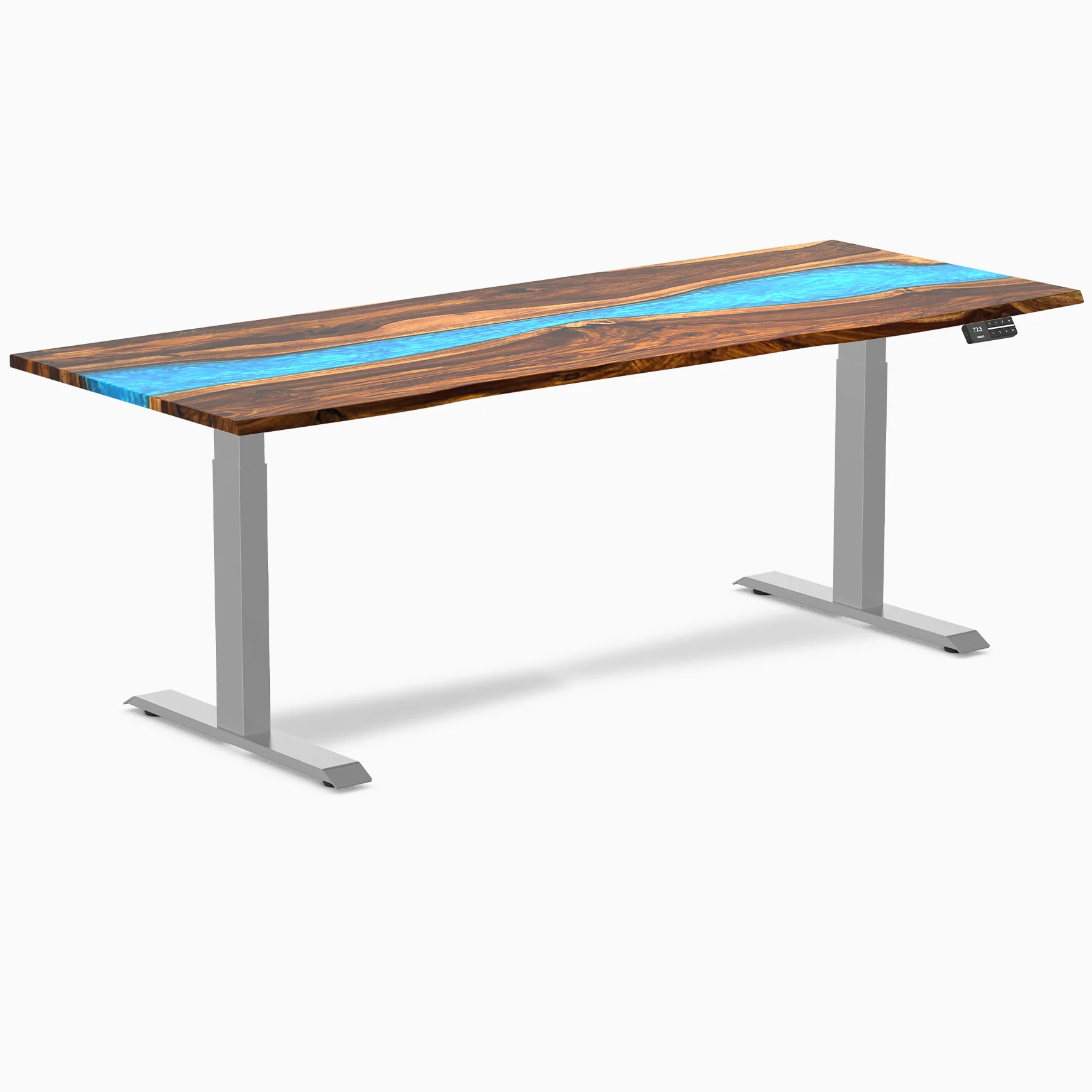 Desky Dual Resin Hardwood Sit Stand Desk - Image 27