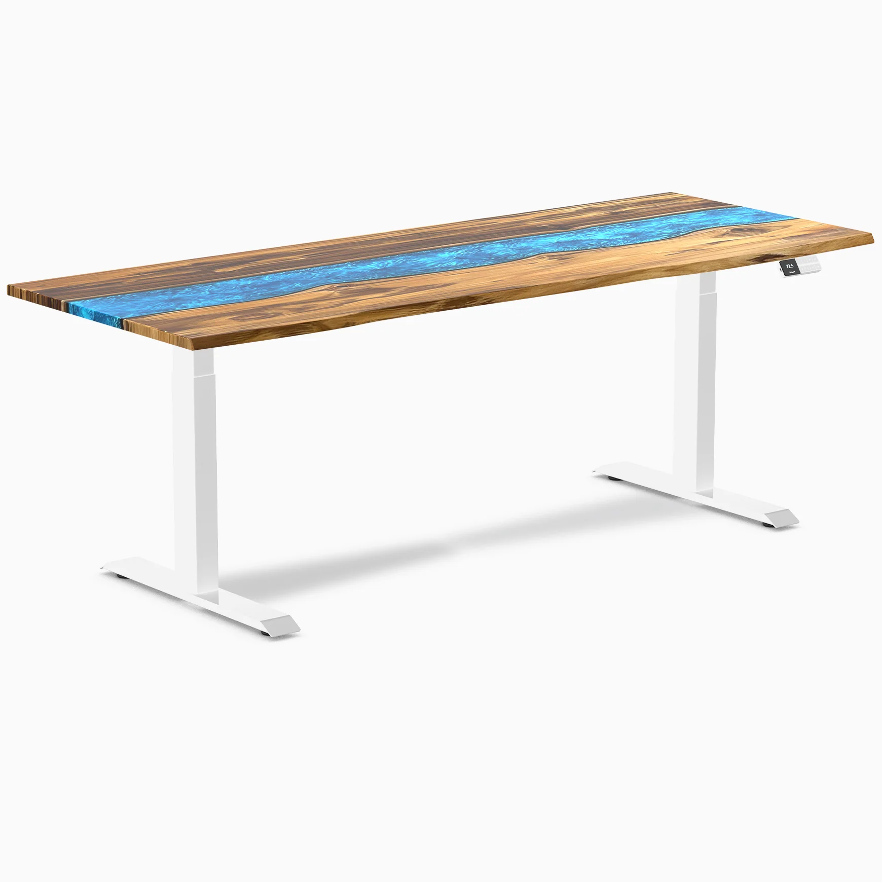 Desky Dual Resin Hardwood Sit Stand Desk - Image 29
