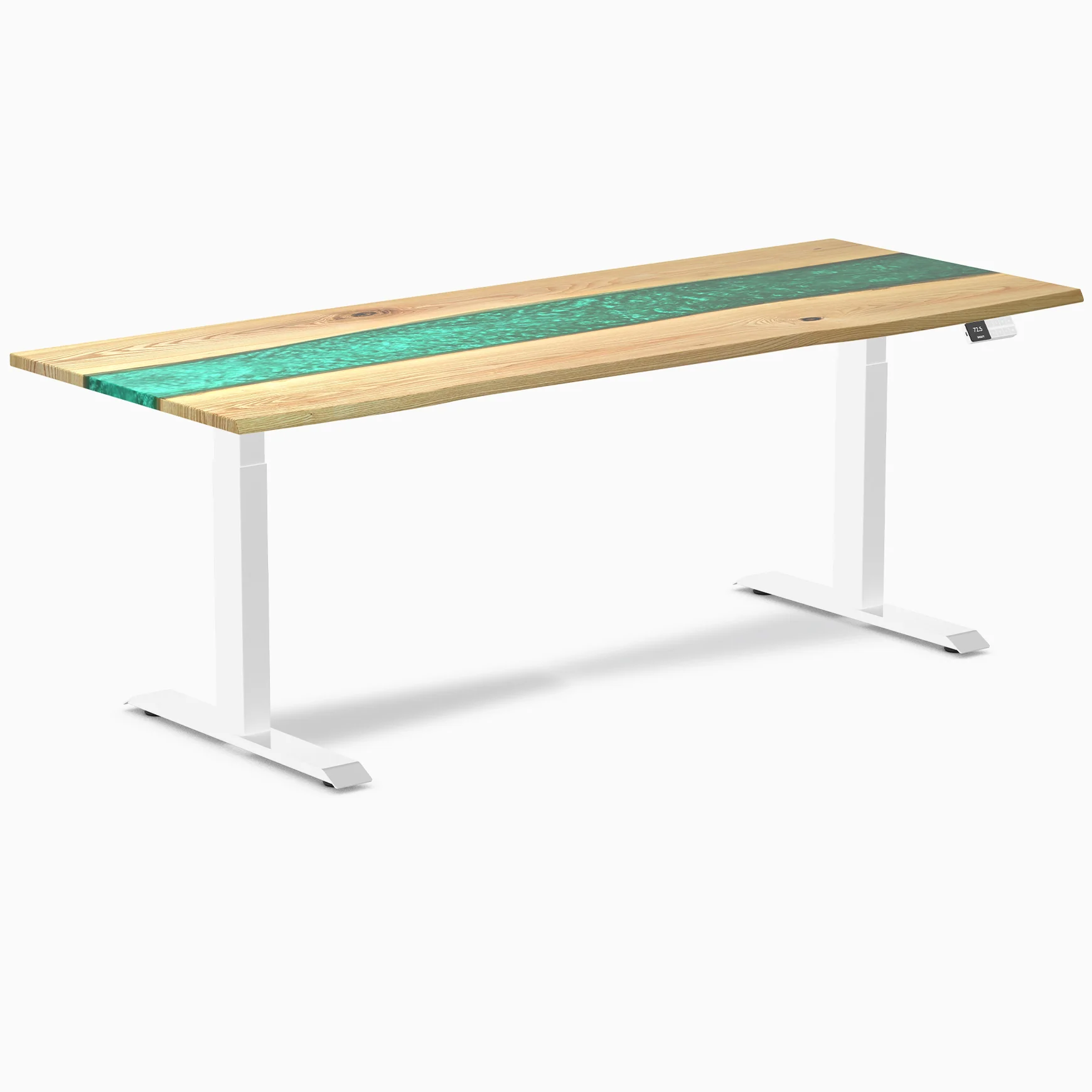 Desky Dual Resin Hardwood Sit Stand Desk - Image 33