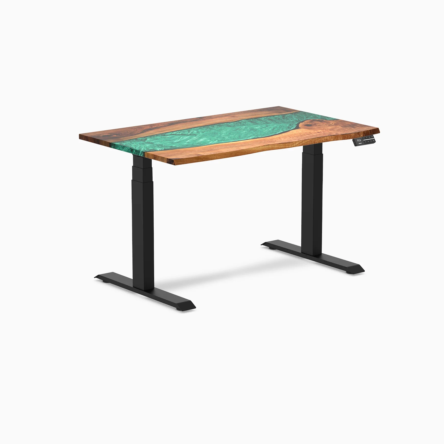 Desky Dual Resin Hardwood Sit Stand Desk - Image 36