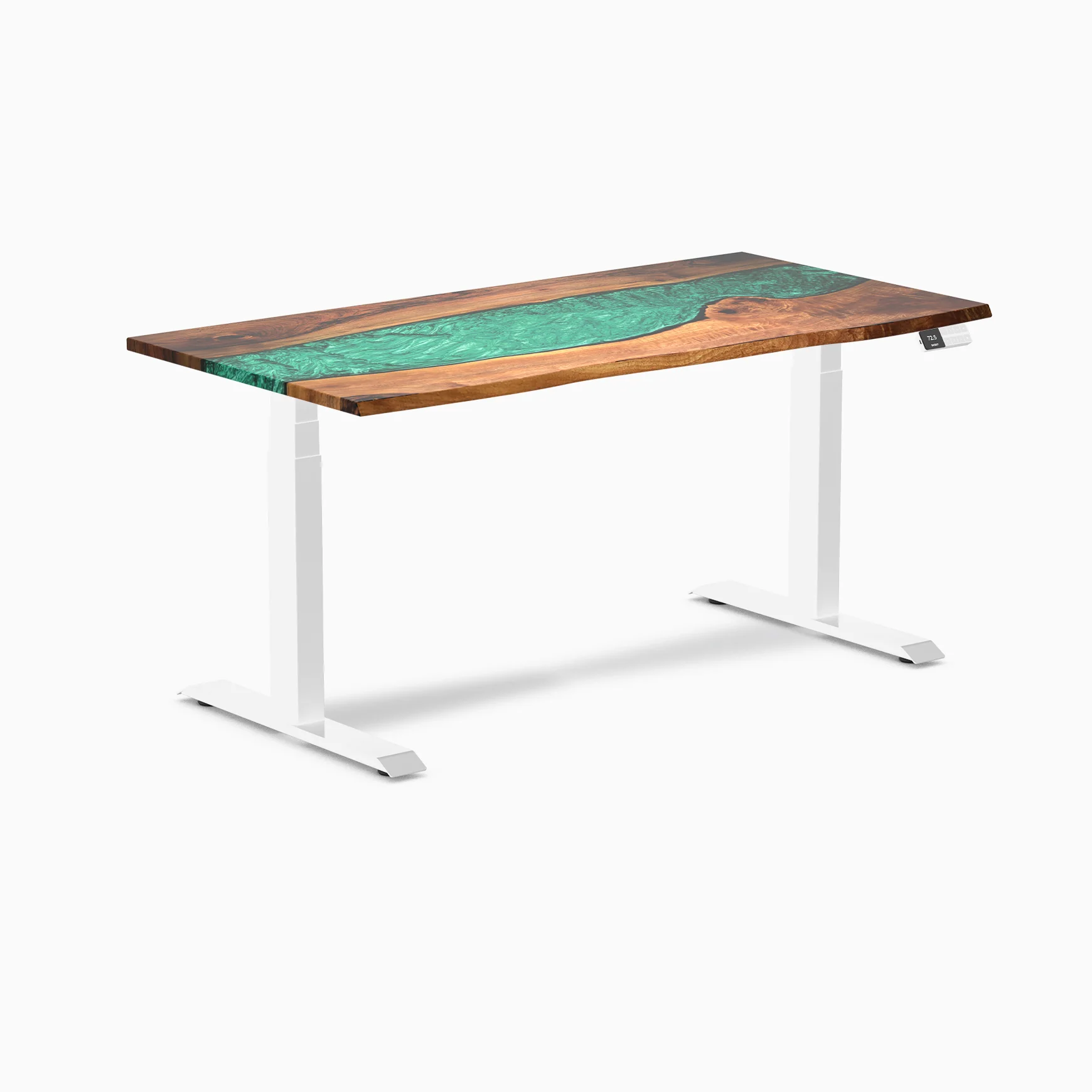 Desky Dual Resin Hardwood Sit Stand Desk - Image 40
