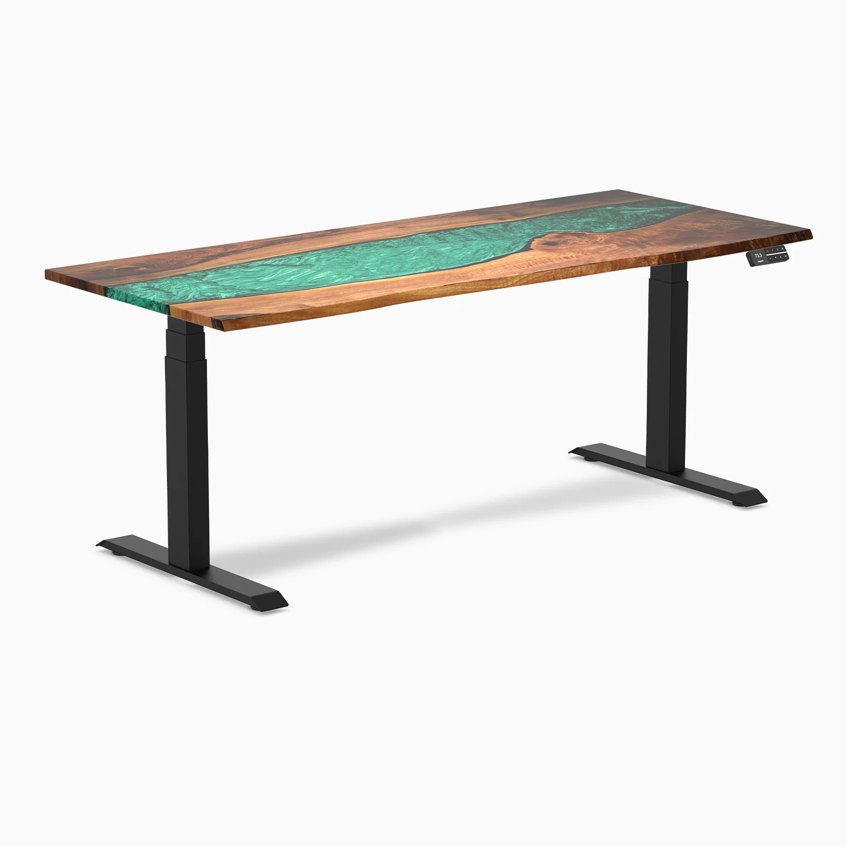 Desky Dual Resin Hardwood Sit Stand Desk - Image 42