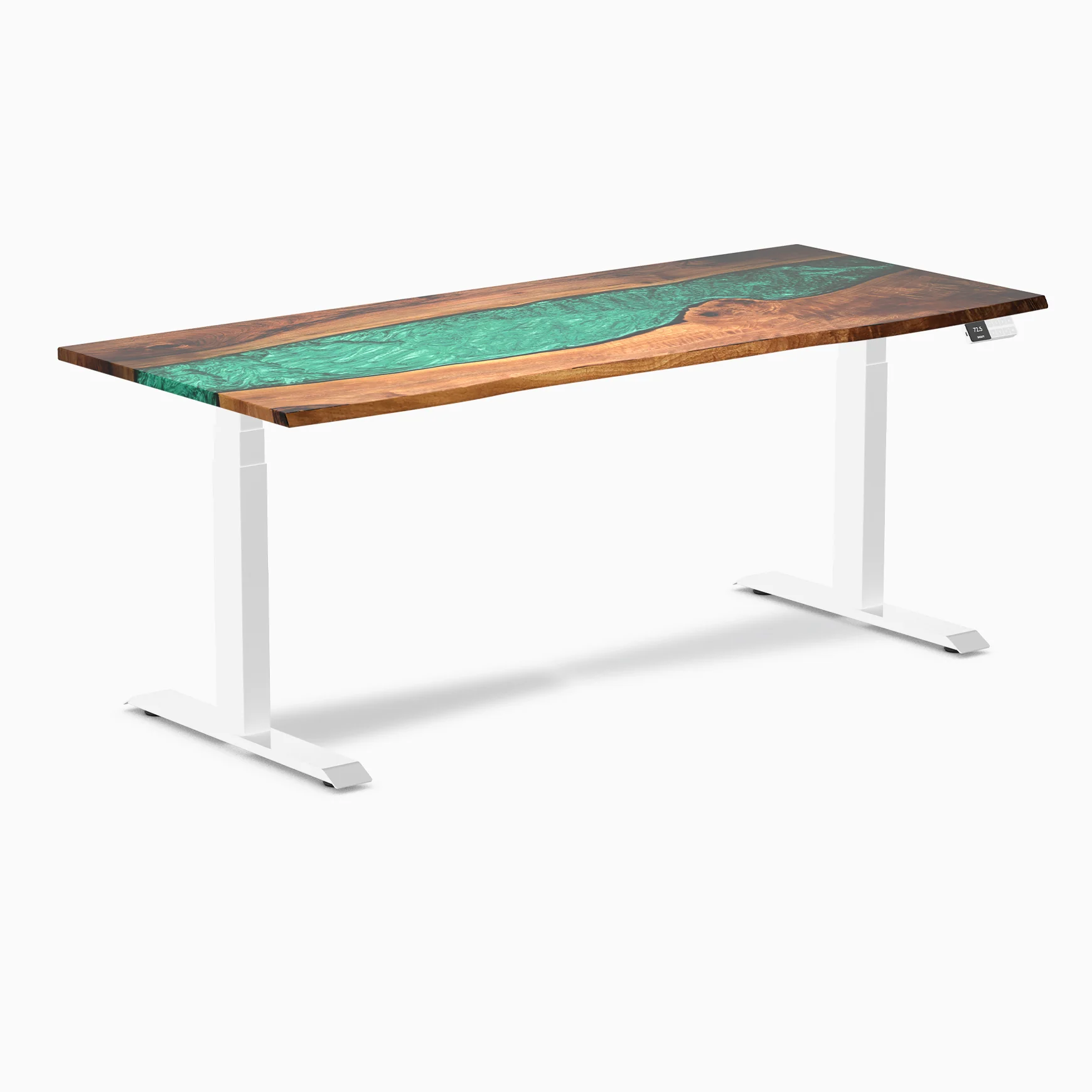Desky Dual Resin Hardwood Sit Stand Desk - Image 43
