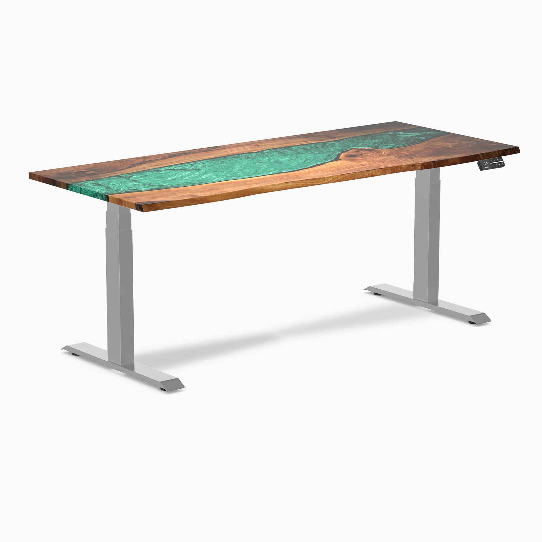 Desky Dual Resin Hardwood Sit Stand Desk - Image 44