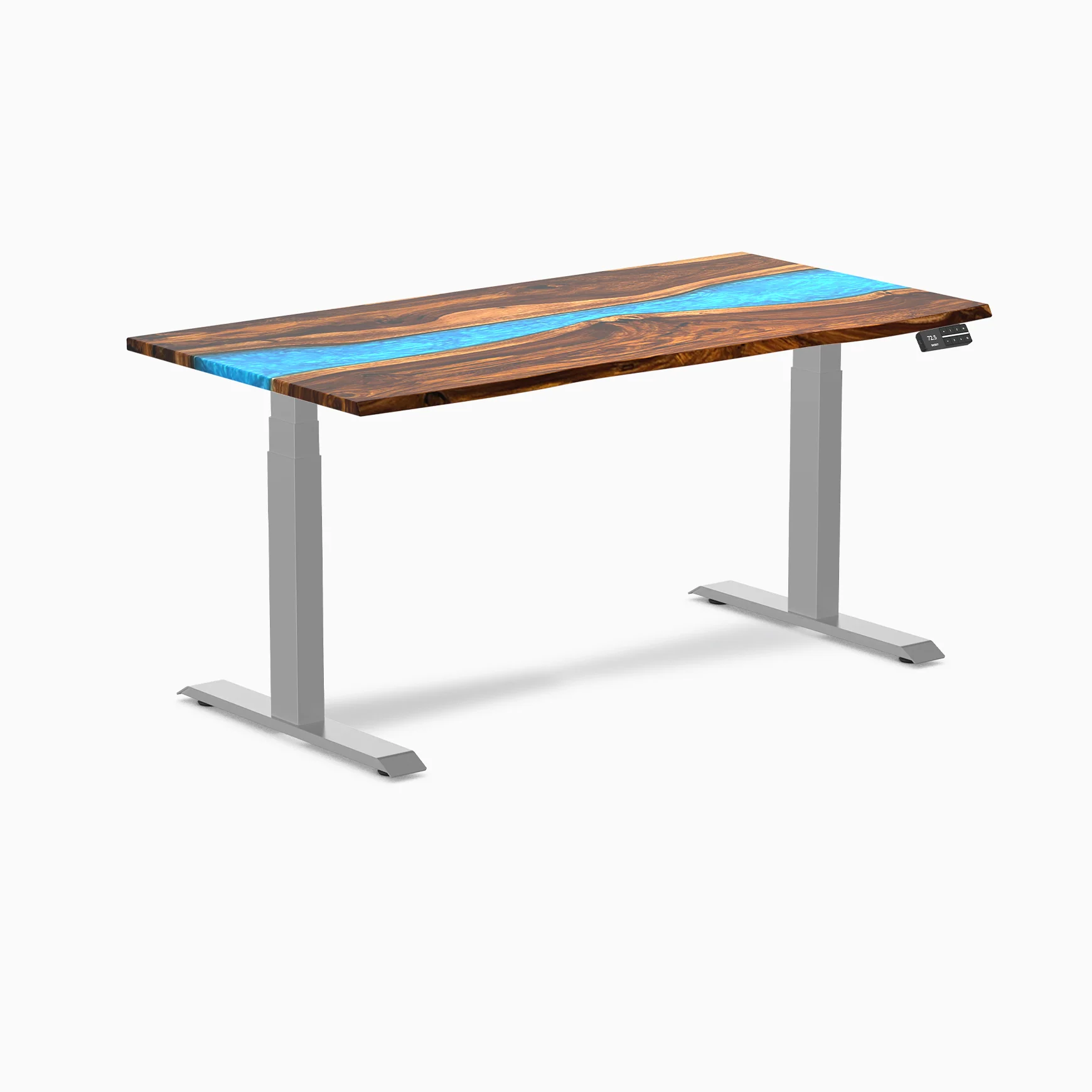 Desky Dual Resin Hardwood Sit Stand Desk - Image 50