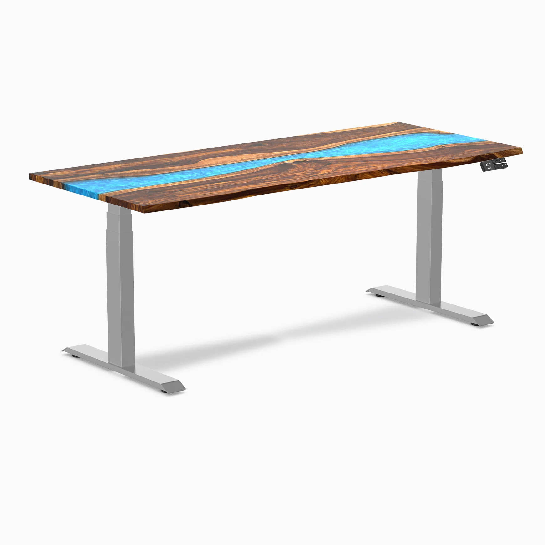 Desky Dual Resin Hardwood Sit Stand Desk - Image 53