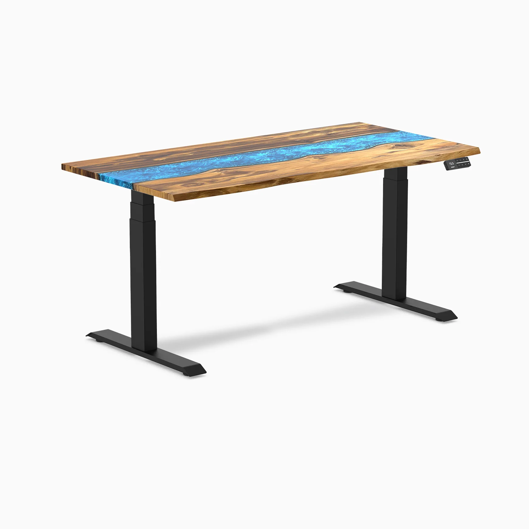 Desky Dual Resin Hardwood Sit Stand Desk - Image 57
