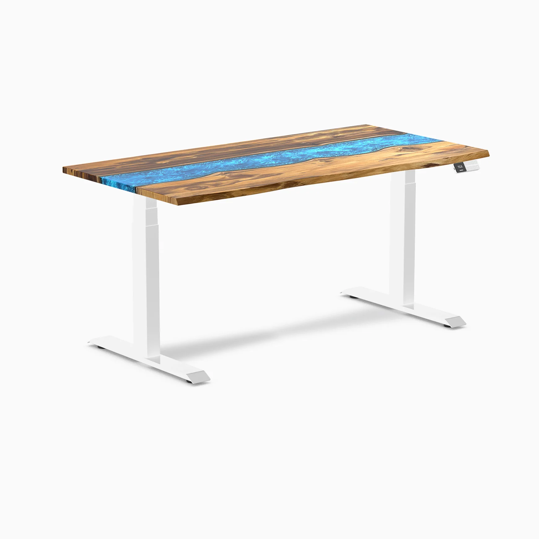 Desky Dual Resin Hardwood Sit Stand Desk - Image 58