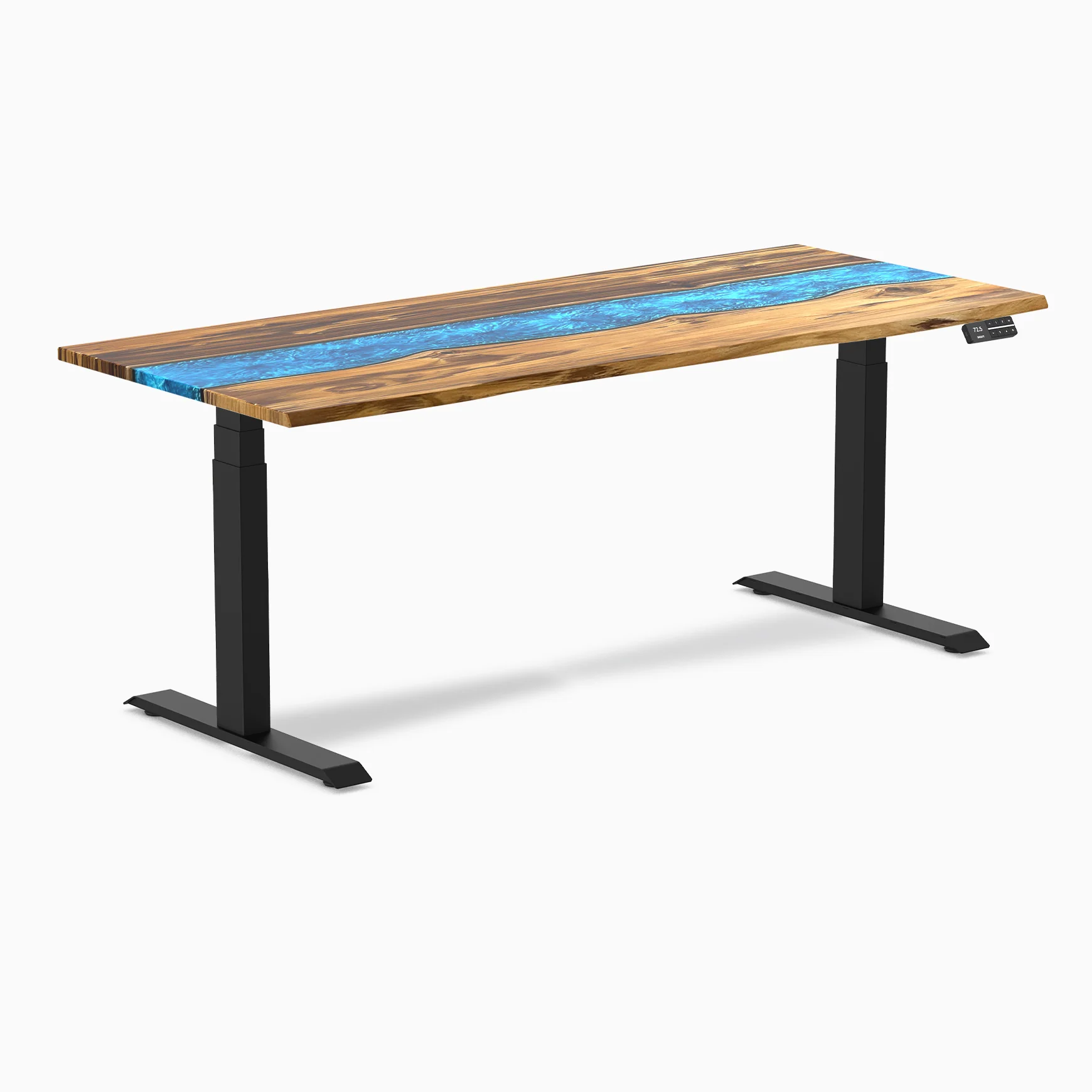Desky Dual Resin Hardwood Sit Stand Desk - Image 60