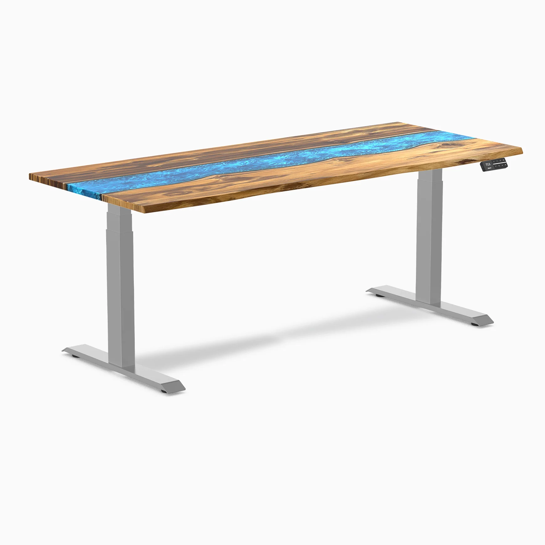 Desky Dual Resin Hardwood Sit Stand Desk - Image 62