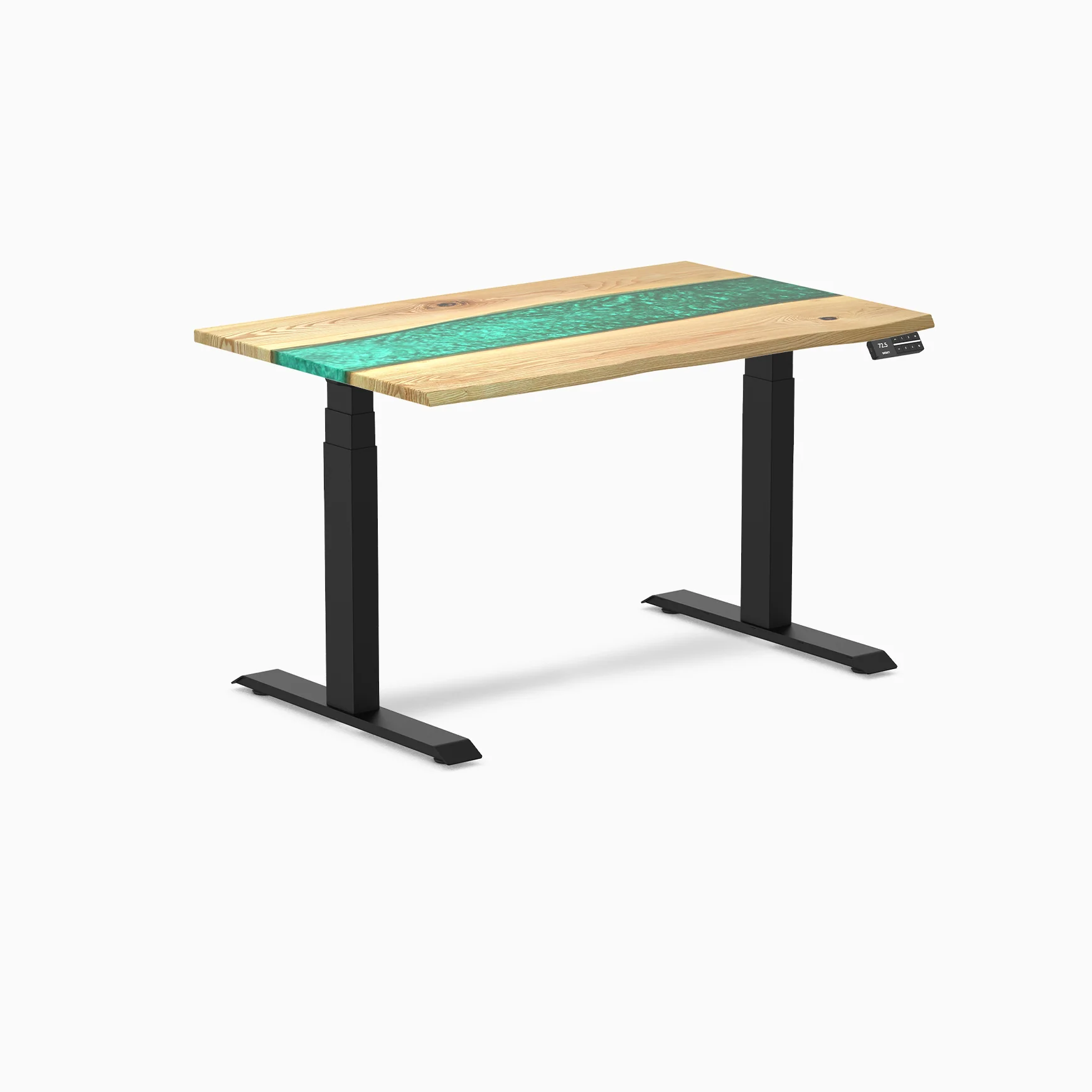Desky Dual Resin Hardwood Sit Stand Desk - Image 63