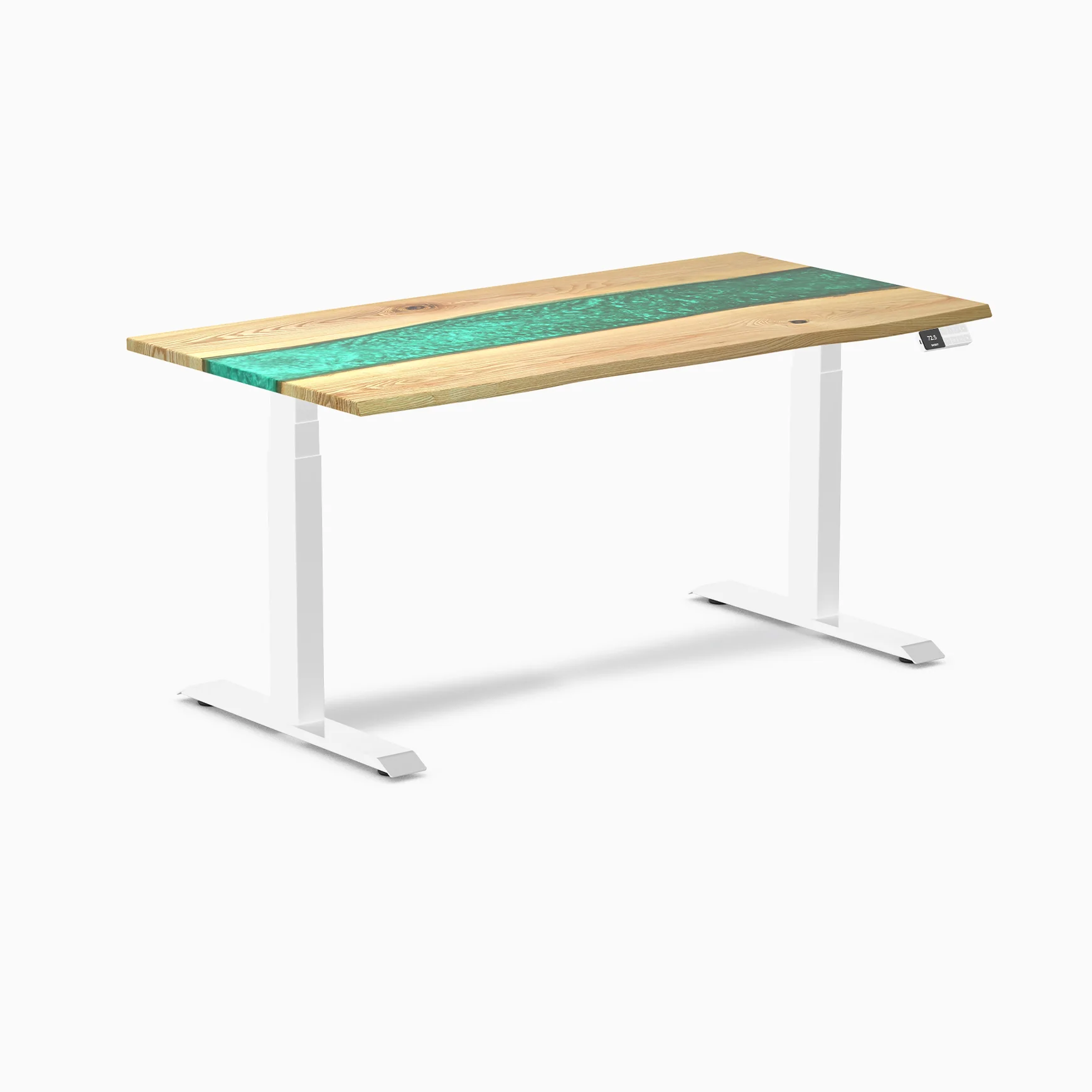 Desky Dual Resin Hardwood Sit Stand Desk - Image 67