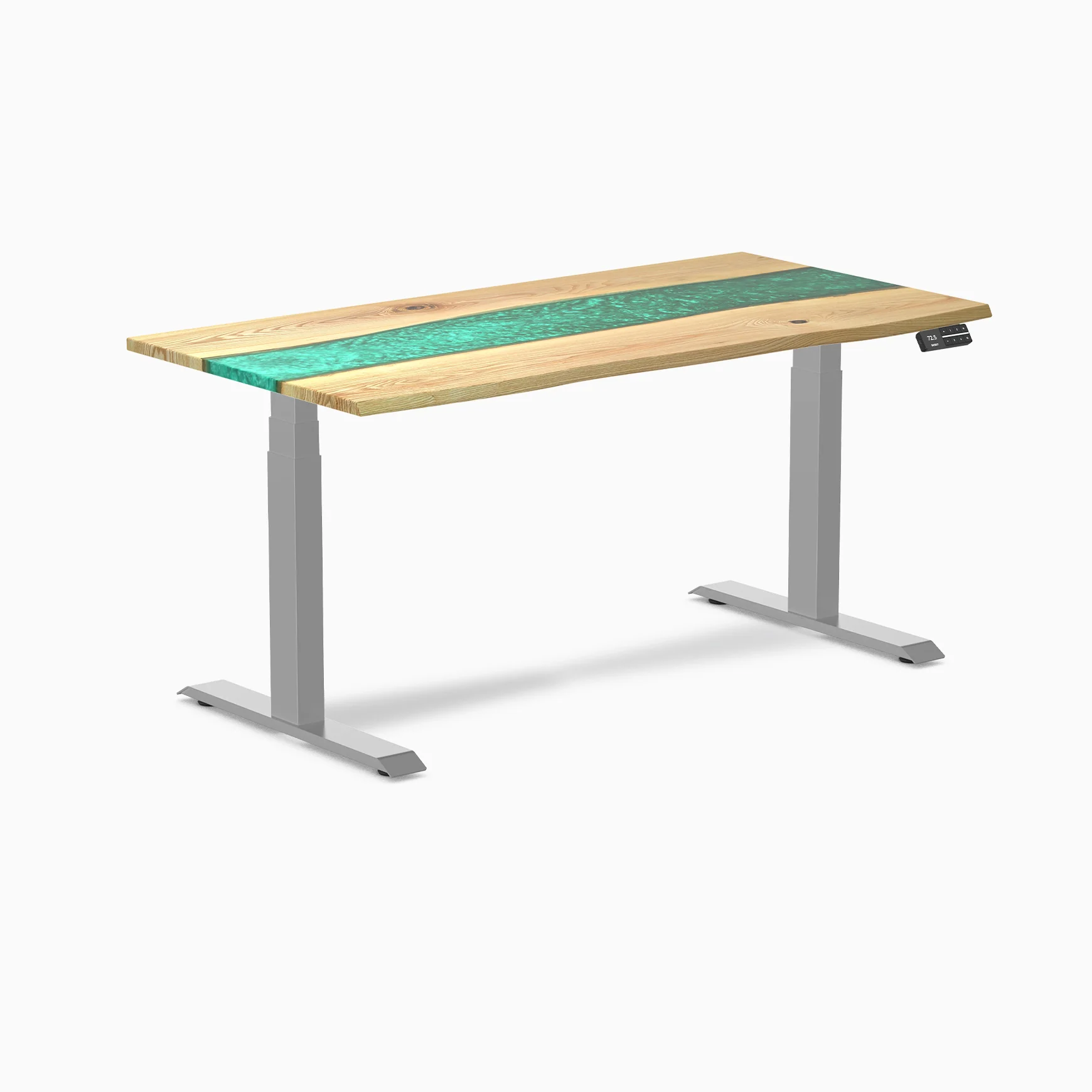 Desky Dual Resin Hardwood Sit Stand Desk - Image 68