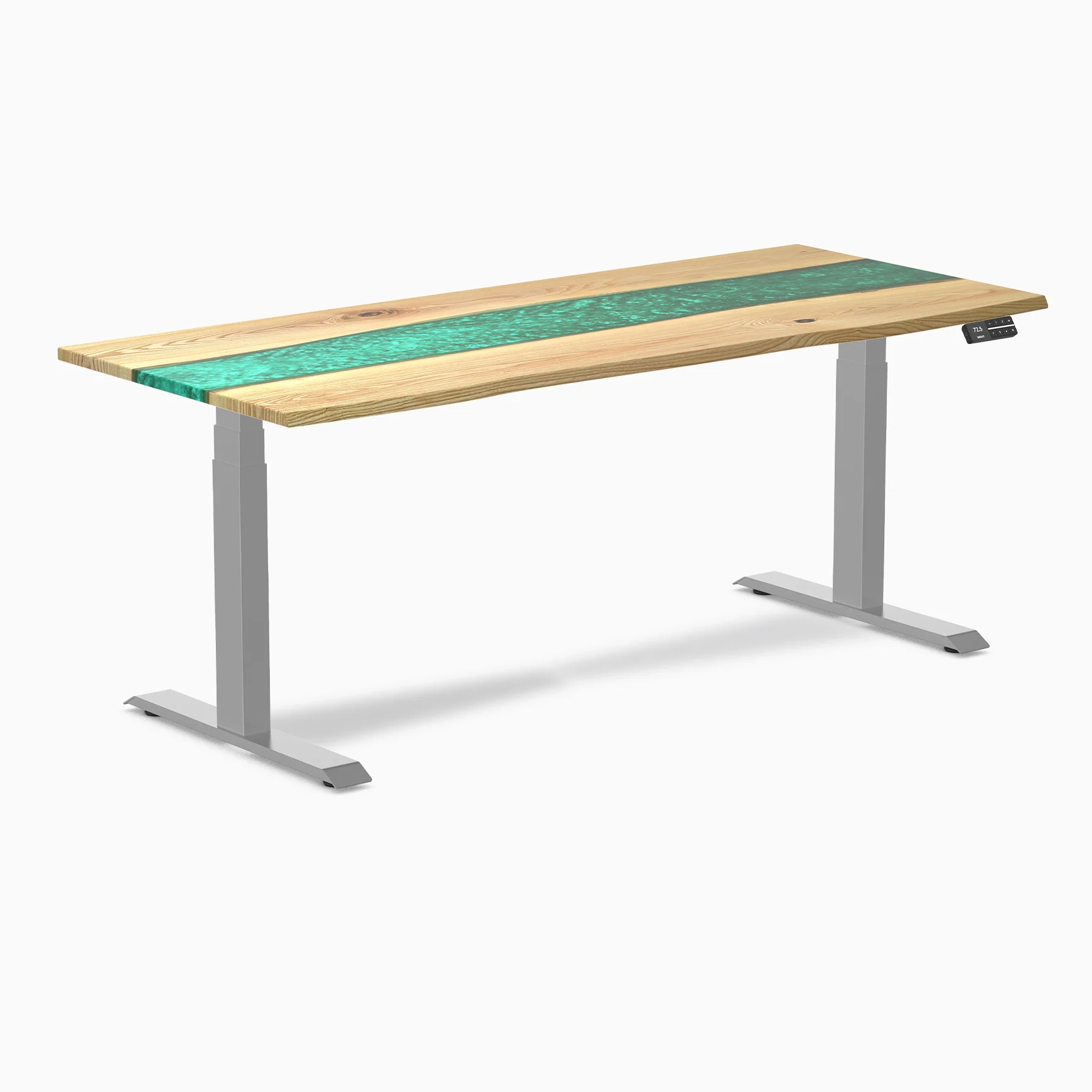 Desky Dual Resin Hardwood Sit Stand Desk - Image 71
