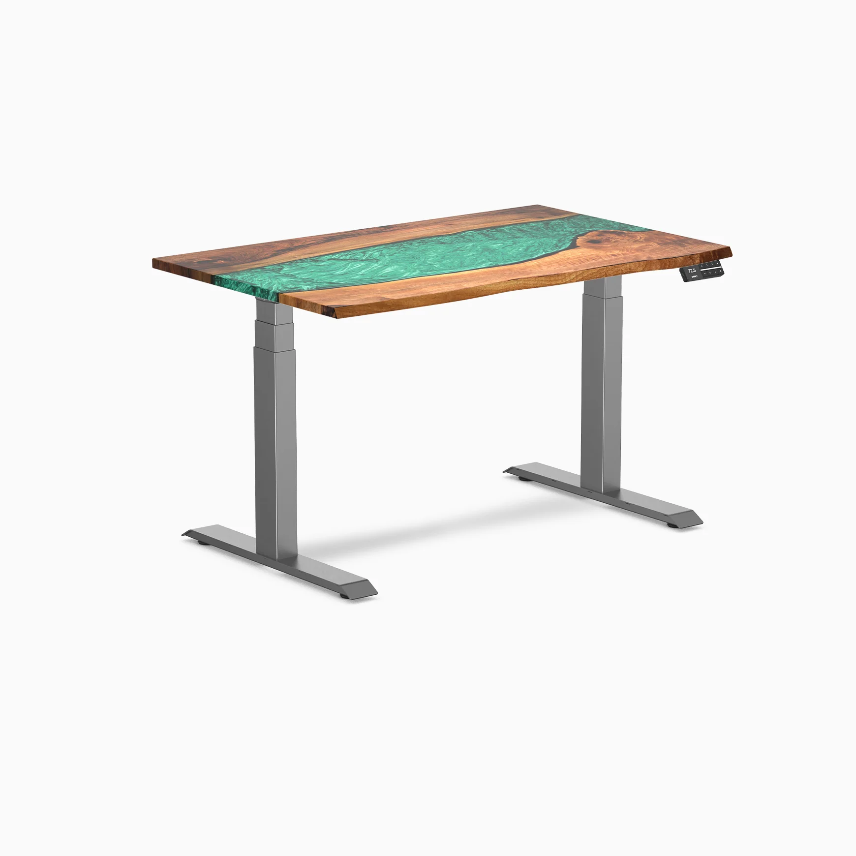 Desky Dual Resin Hardwood Sit Stand Desk - Image 8