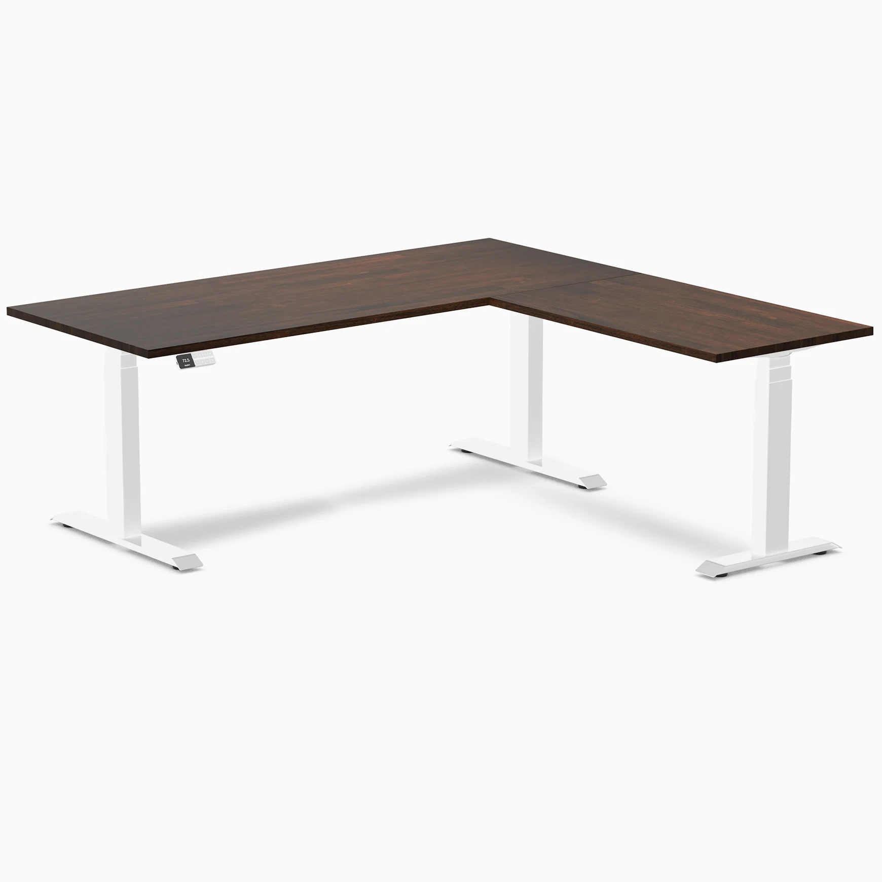 Desky Rubberwood L-Shape Sit Stand Desk - Image 12