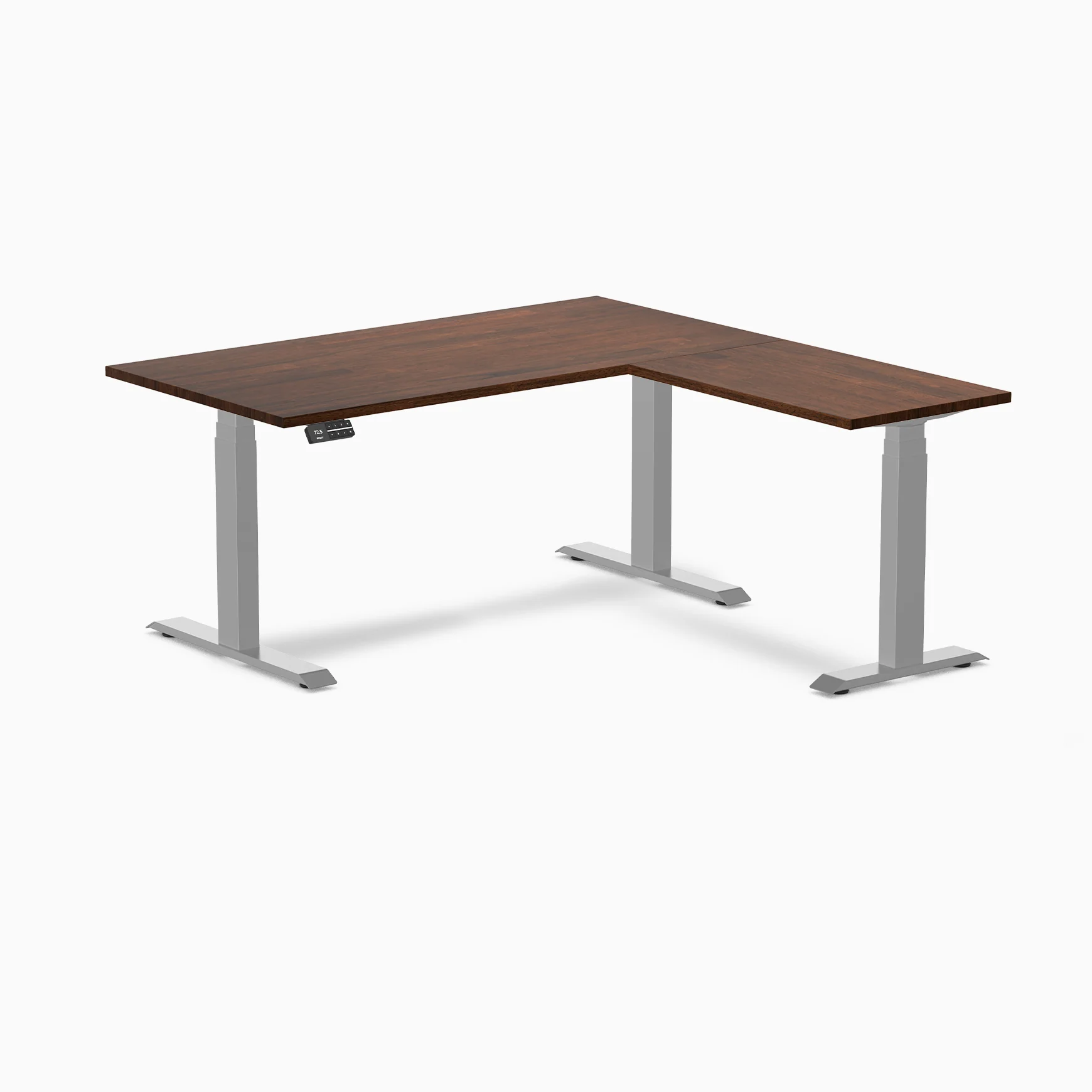 Desky Rubberwood L-Shape Sit Stand Desk - Image 34