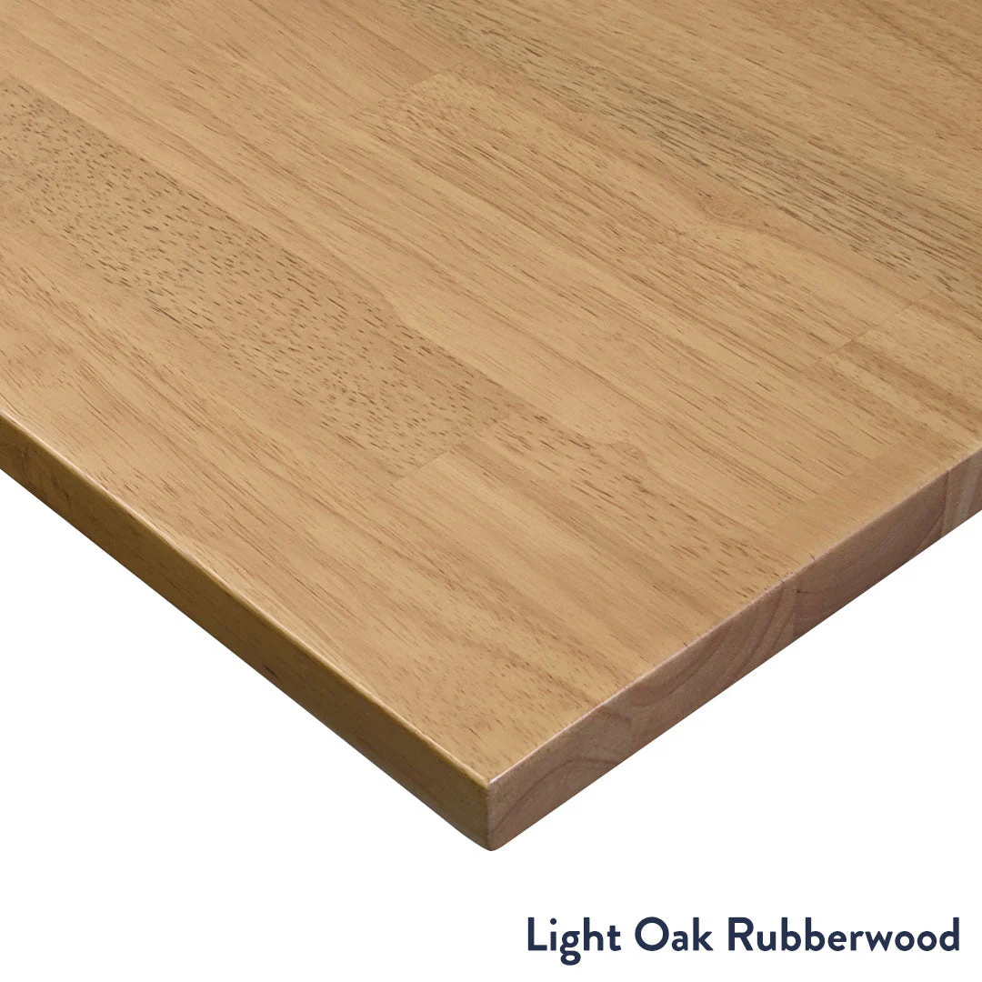 Desky Rubberwood L-Shape Sit Stand Desk - Image 4