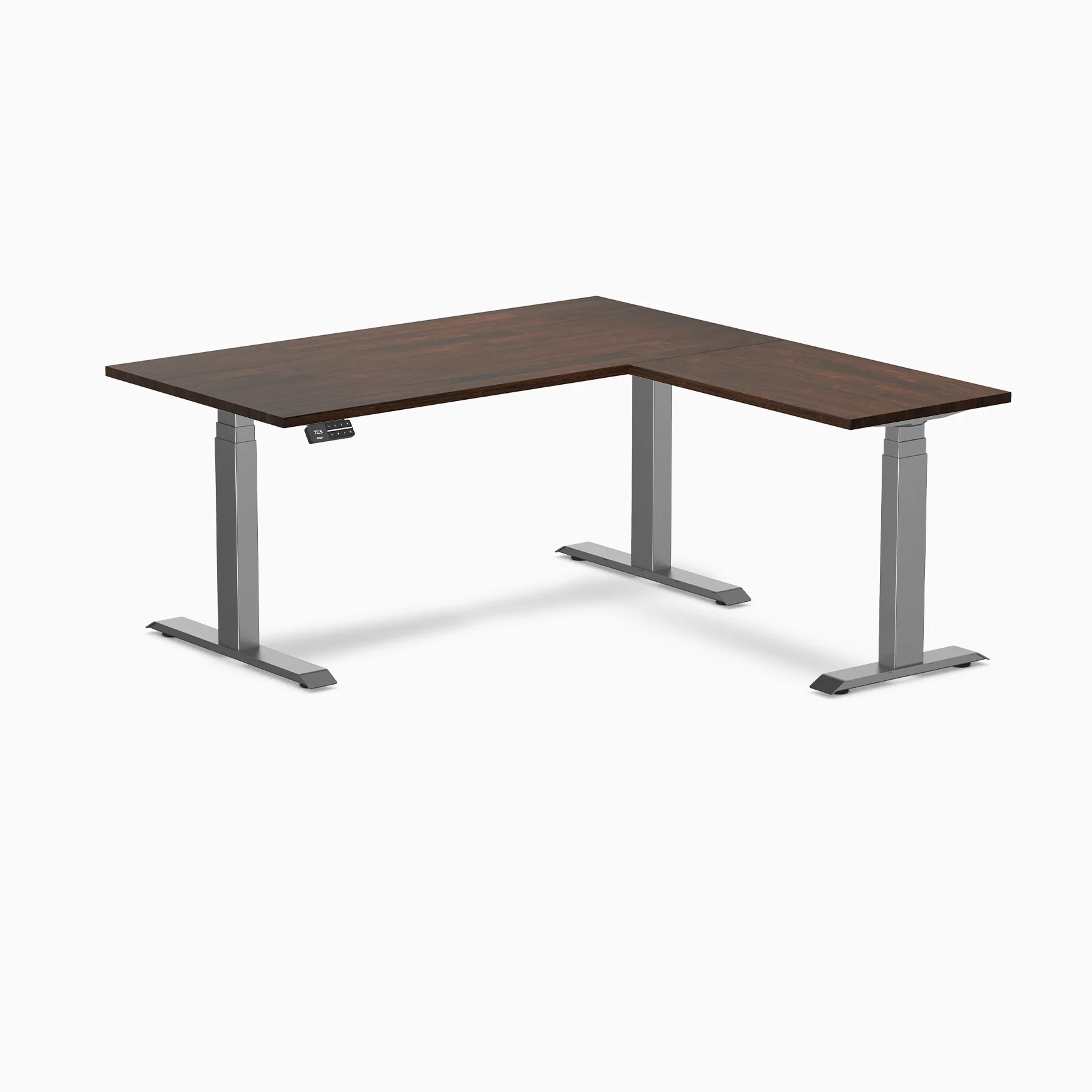 Desky Rubberwood L-Shape Sit Stand Desk - Image 9