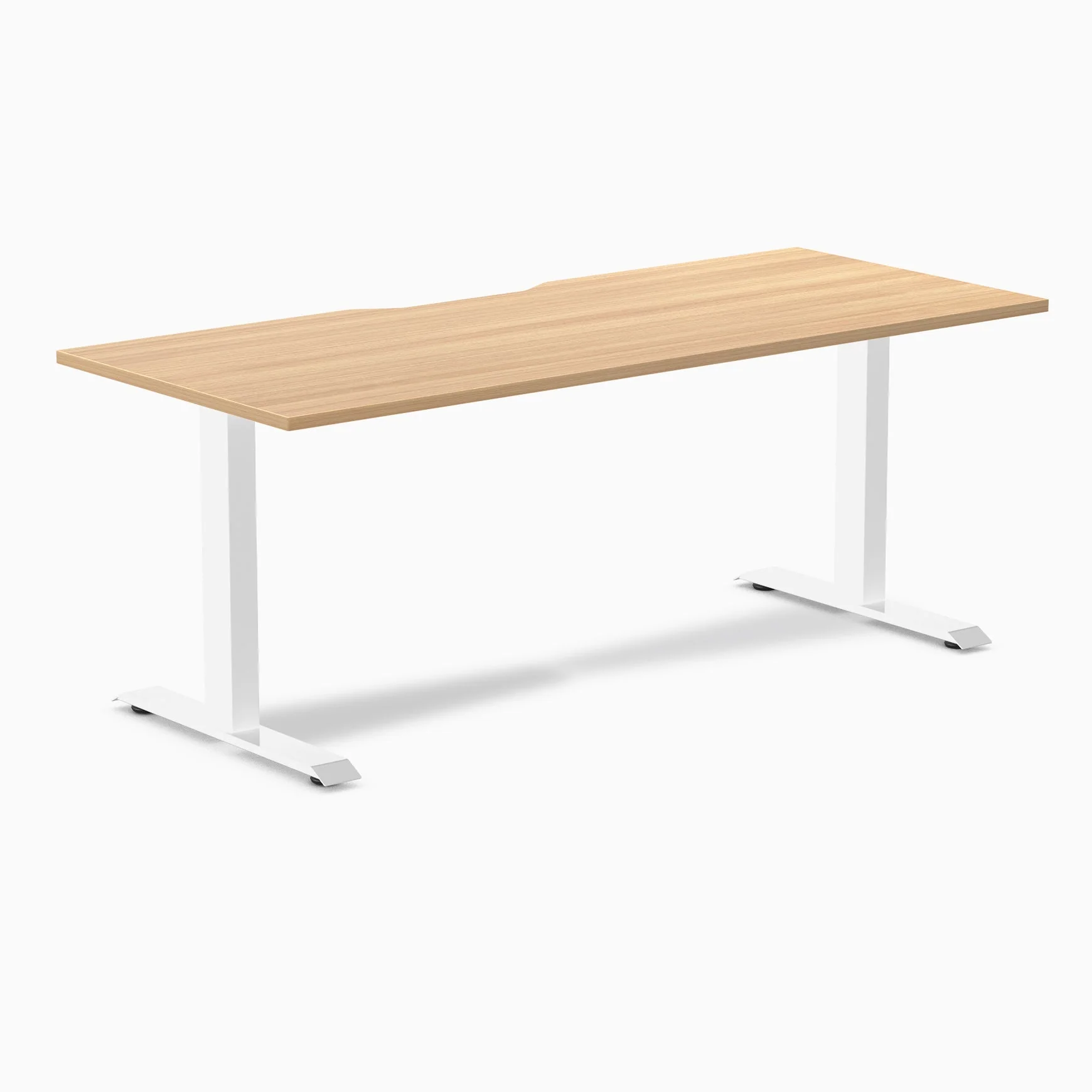 Desky Zero Scalloped Laminate Office Desk - Image 101