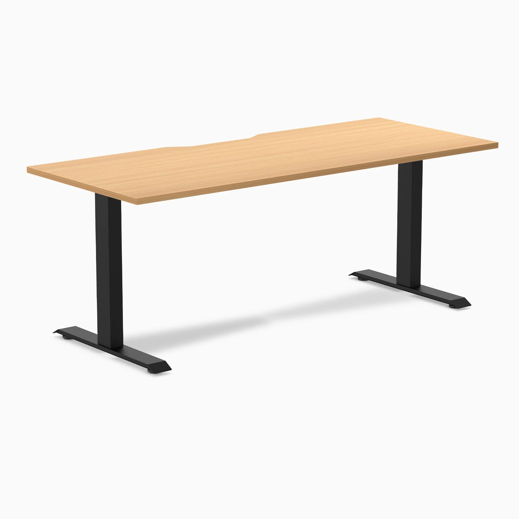 Desky Zero Scalloped Laminate Office Desk - Image 109
