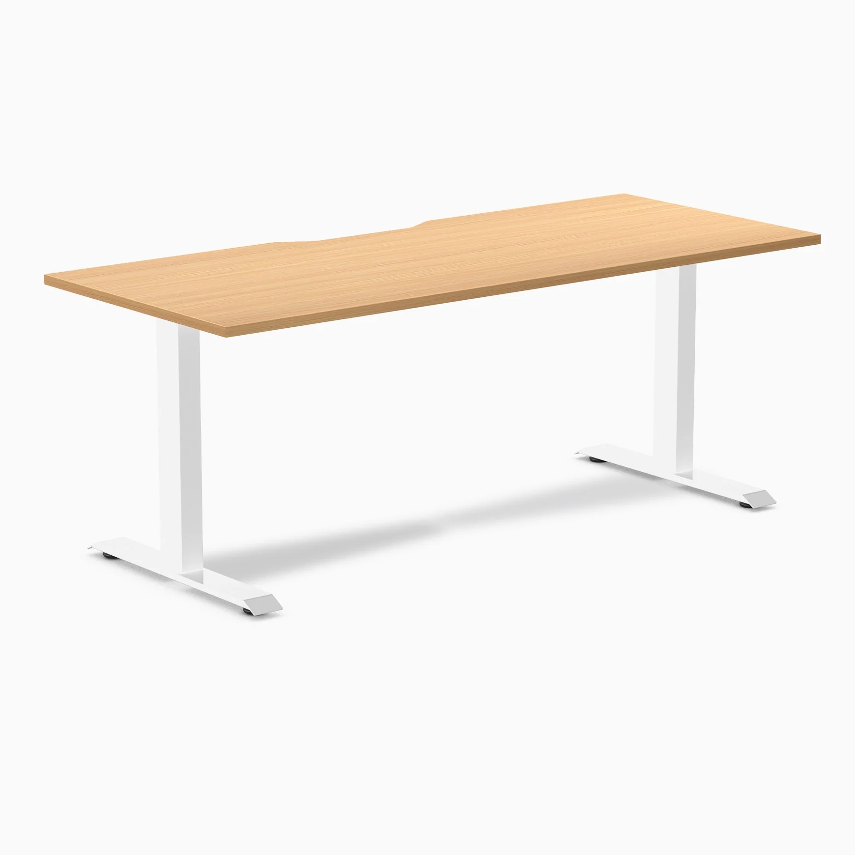 Desky Zero Scalloped Laminate Office Desk - Image 110
