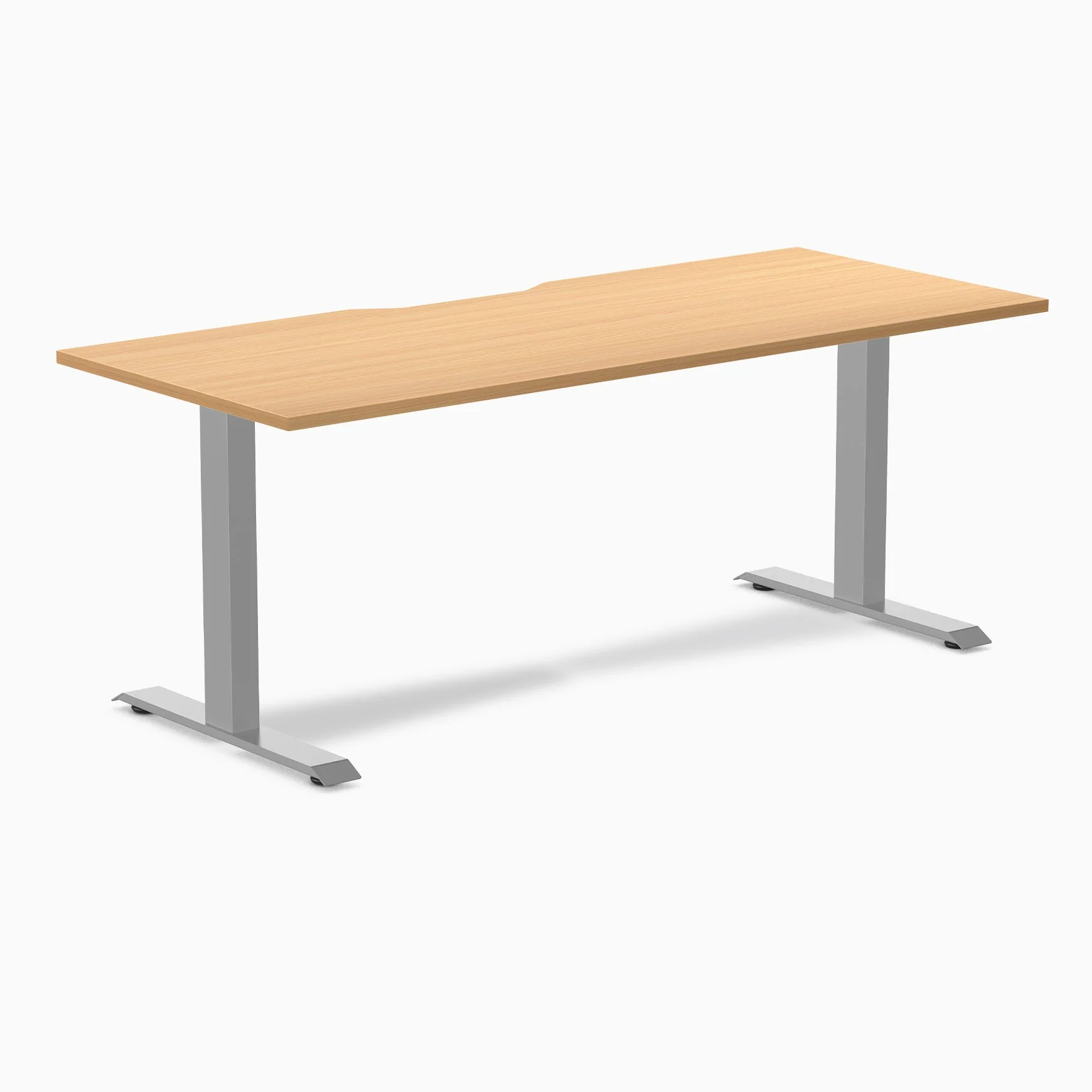 Desky Zero Scalloped Laminate Office Desk - Image 111