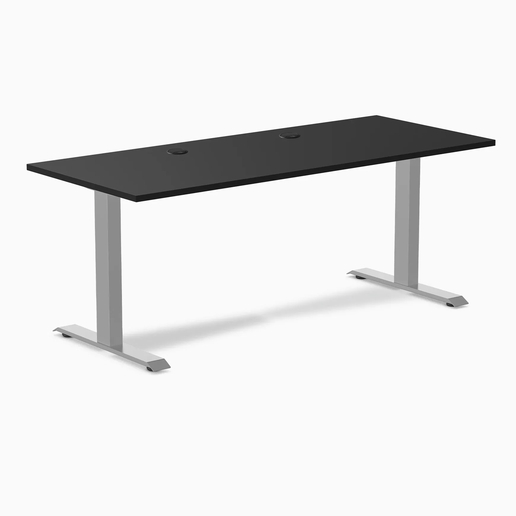 Desky Zero Scalloped Laminate Office Desk - Image 135