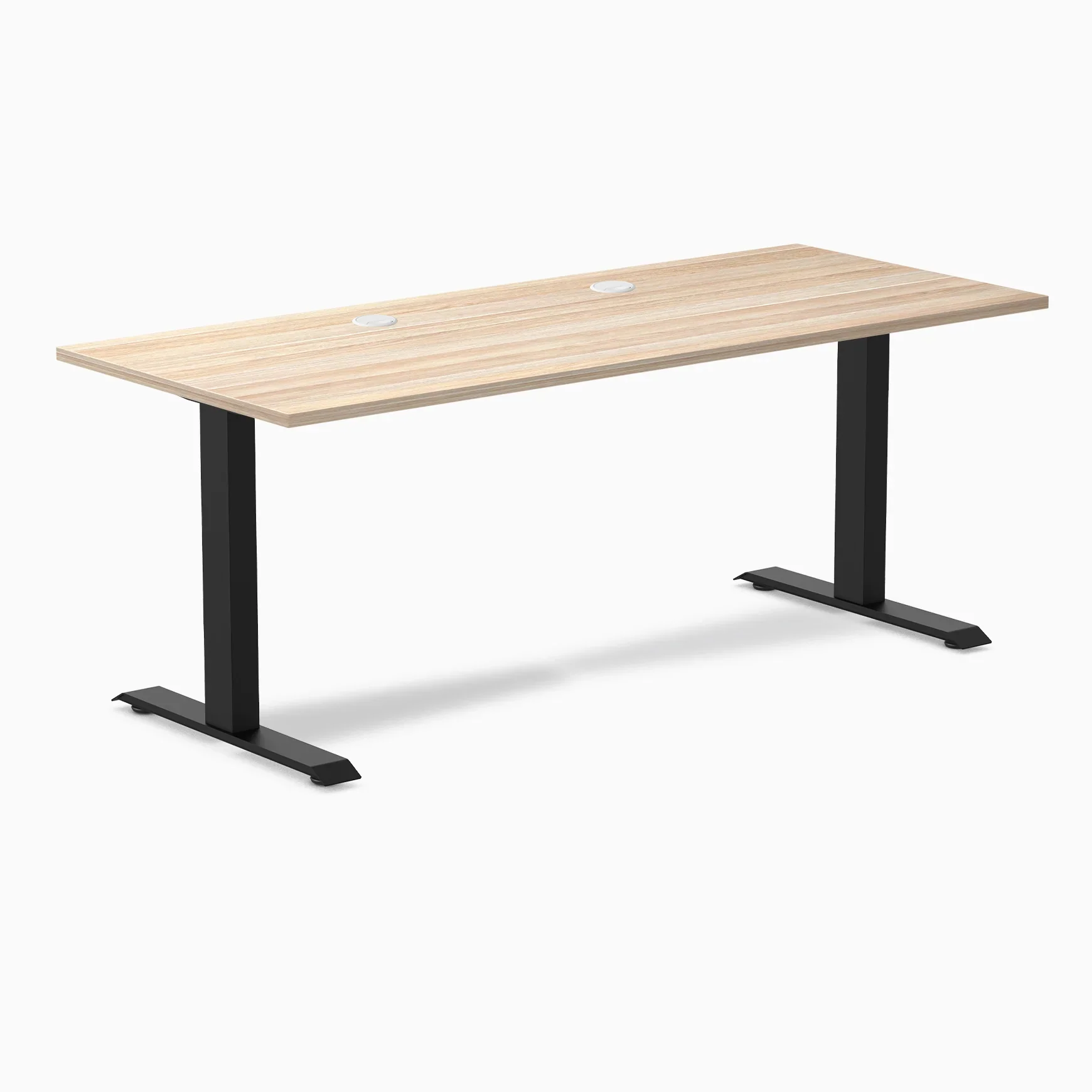 Desky Zero Scalloped Laminate Office Desk - Image 144