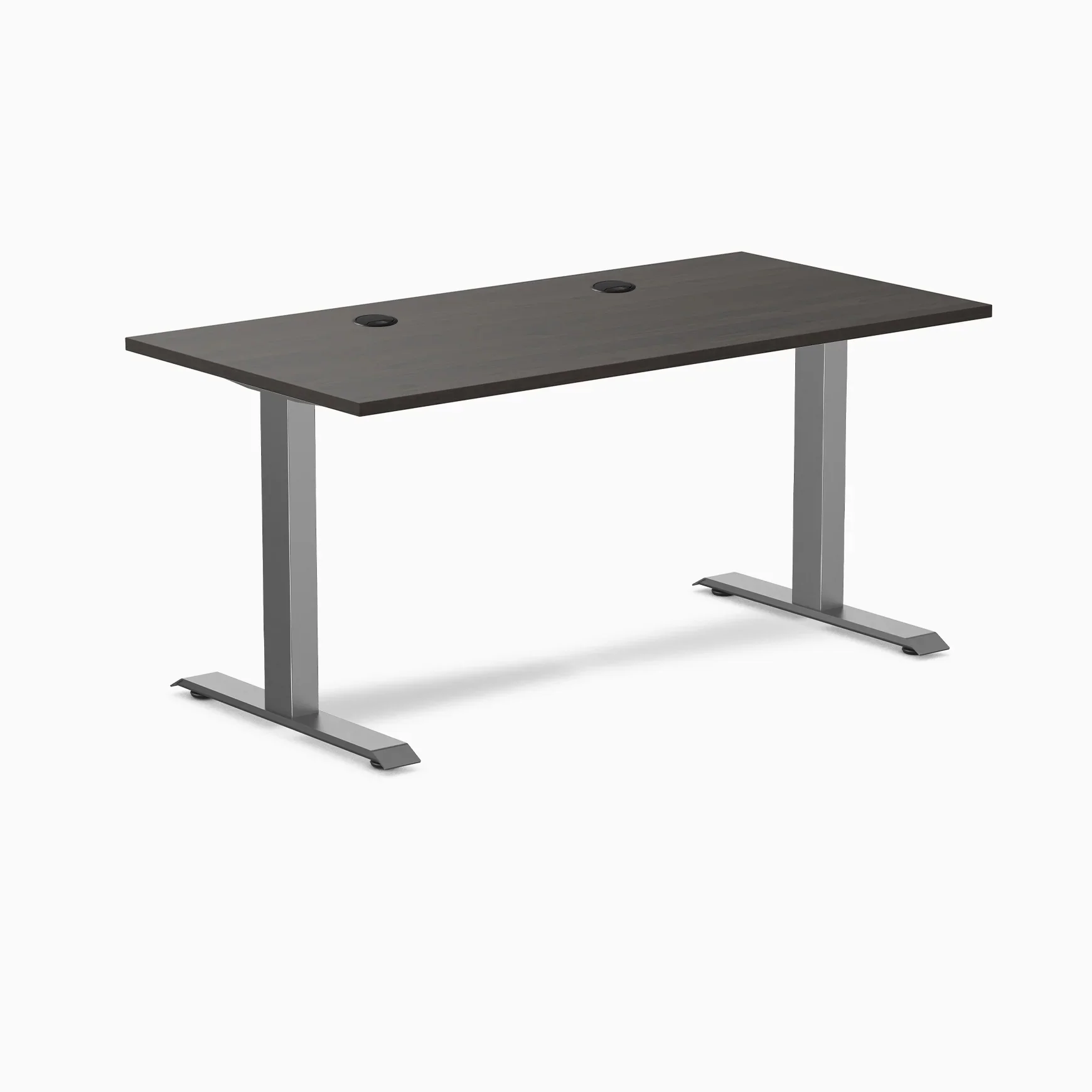 Desky Zero Scalloped Laminate Office Desk - Image 178