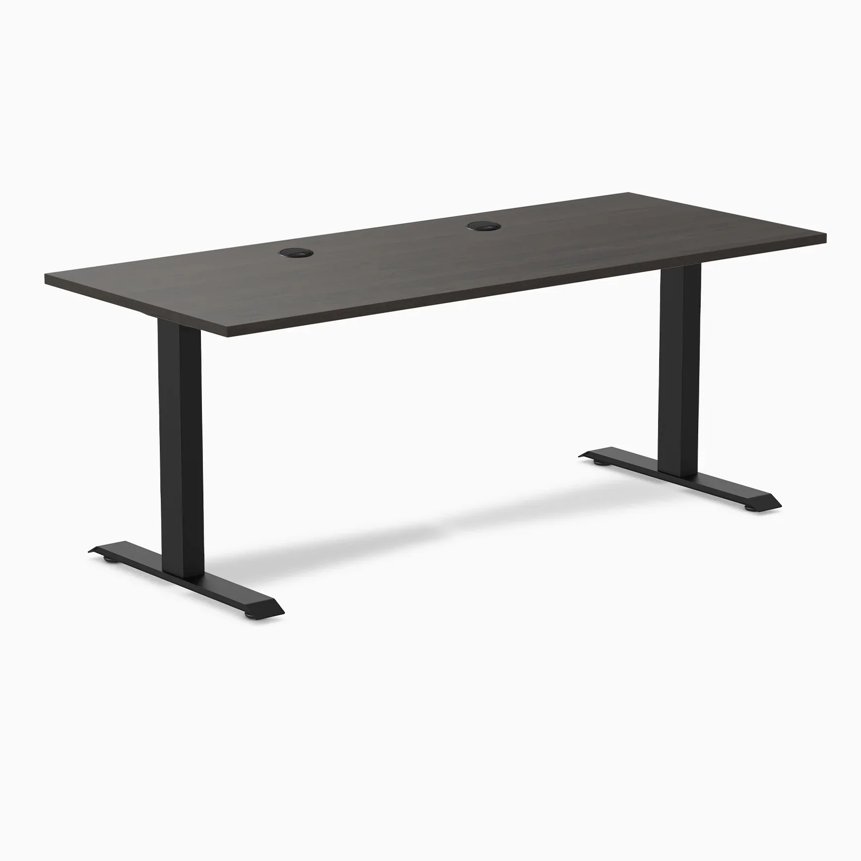 Desky Zero Scalloped Laminate Office Desk - Image 180