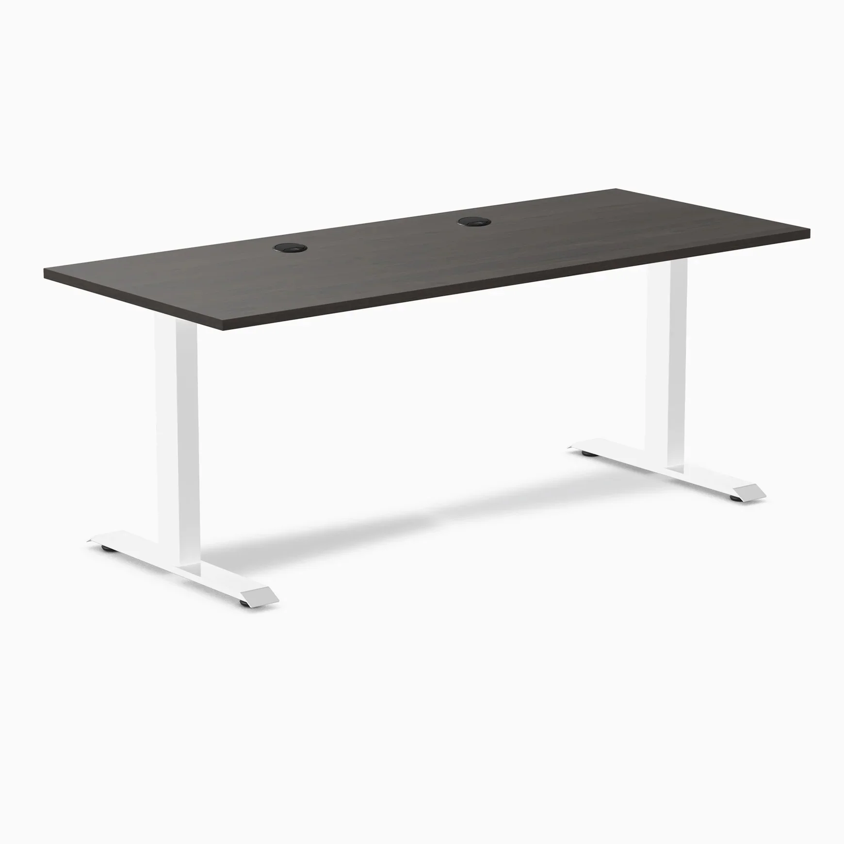 Desky Zero Scalloped Laminate Office Desk - Image 181