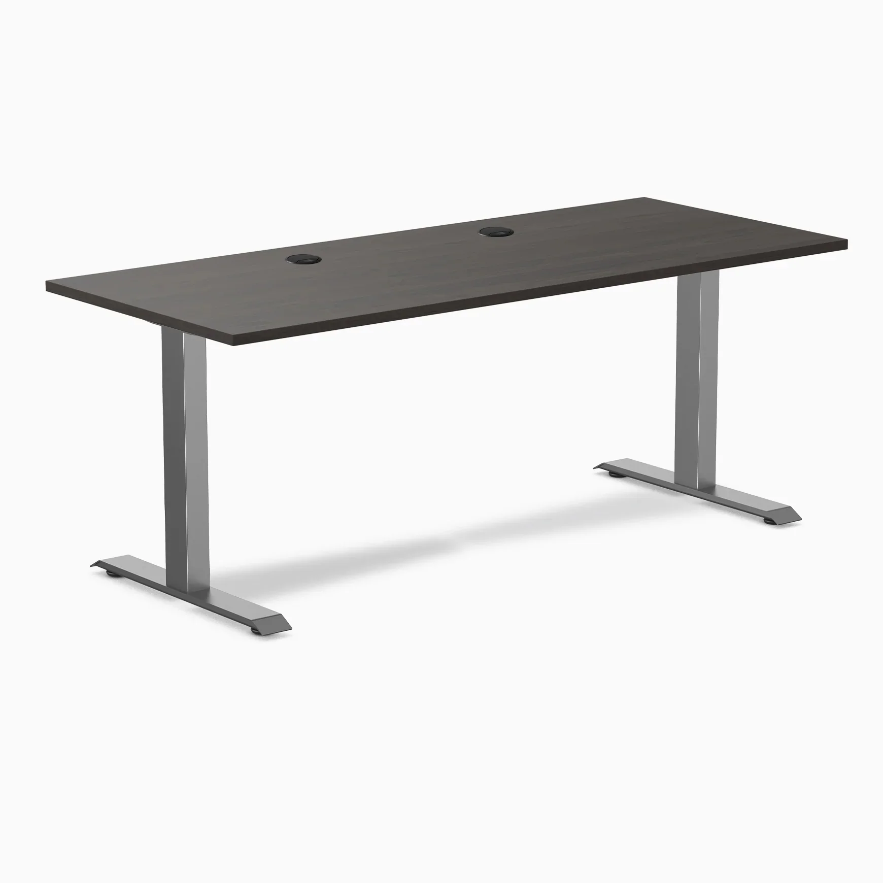 Desky Zero Scalloped Laminate Office Desk - Image 182