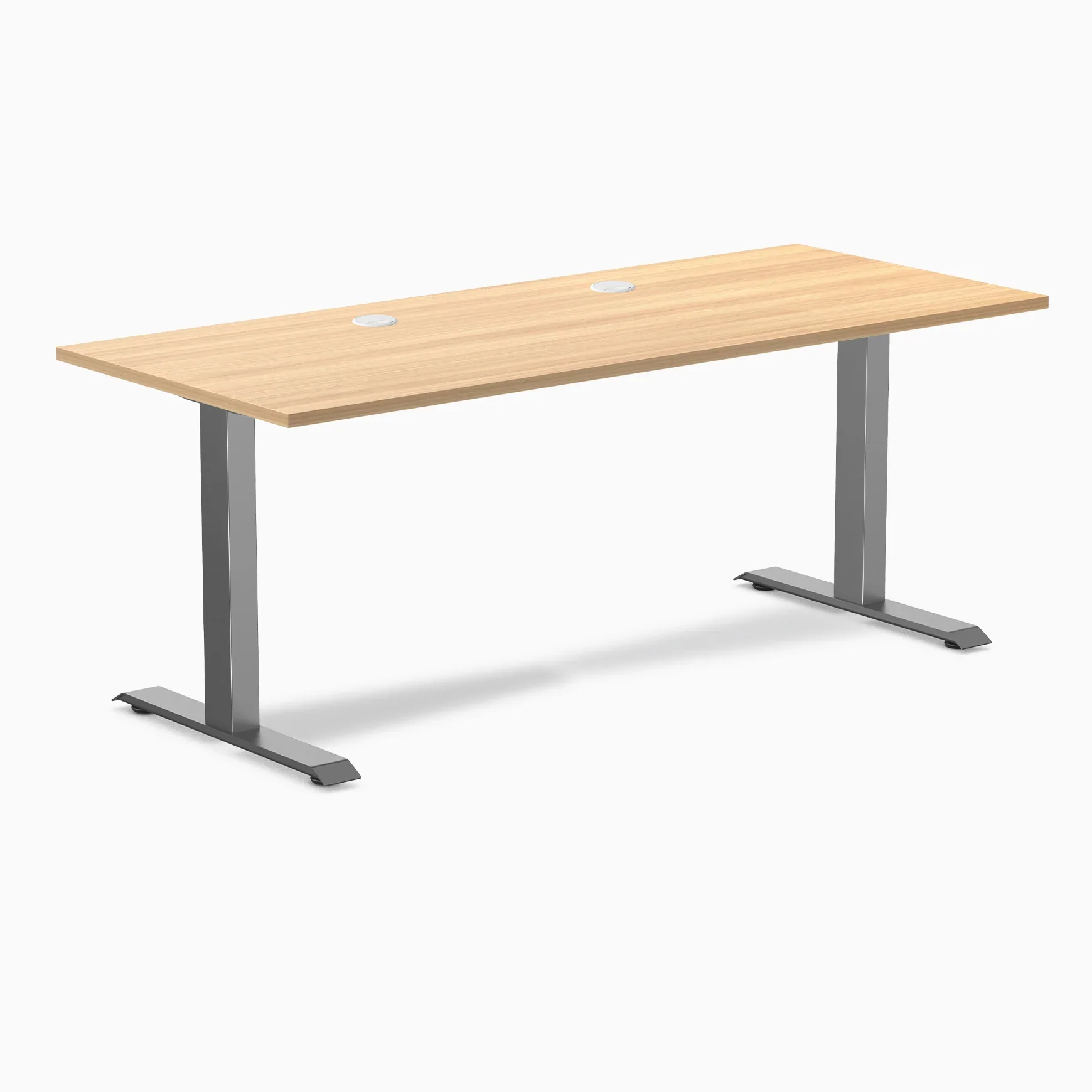Desky Zero Scalloped Laminate Office Desk - Image 194