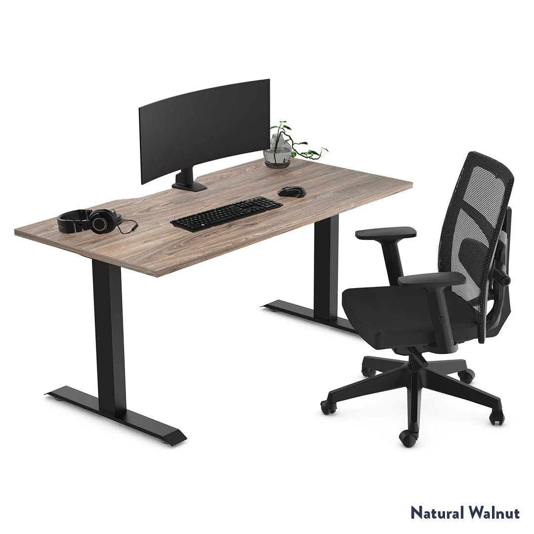 Desky Zero Scalloped Laminate Office Desk - Image 2