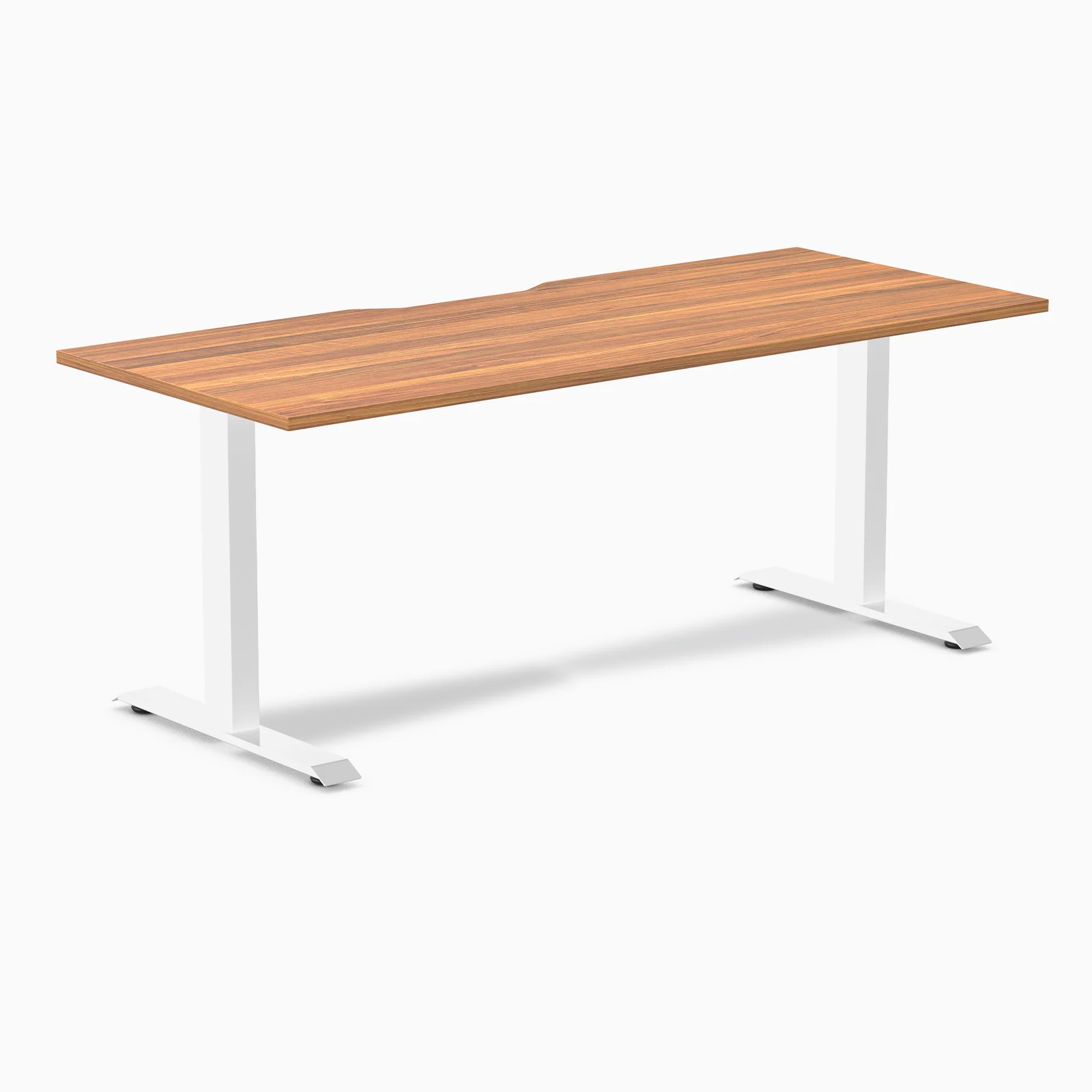 Desky Zero Scalloped Laminate Office Desk - Image 205