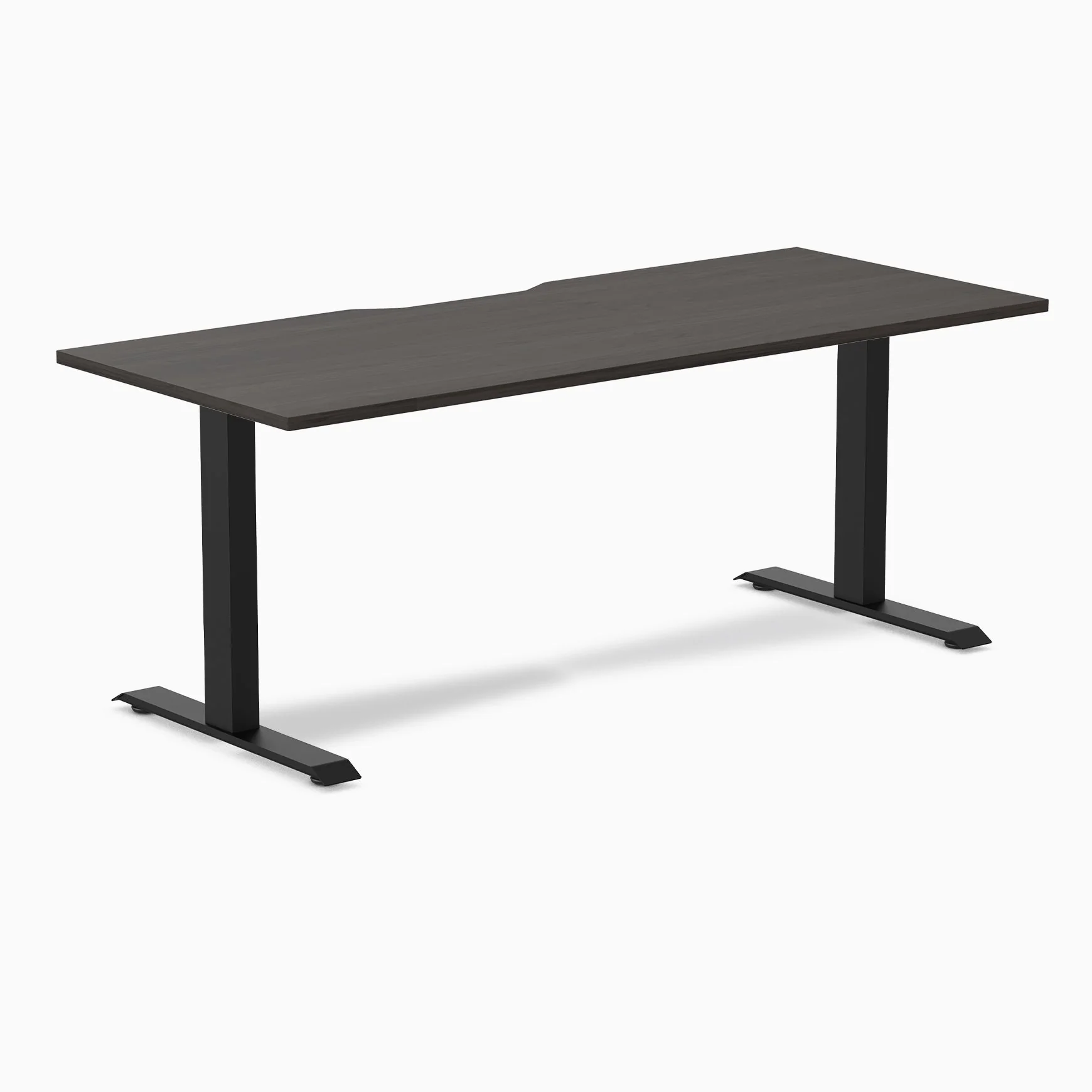 Desky Zero Scalloped Laminate Office Desk - Image 85