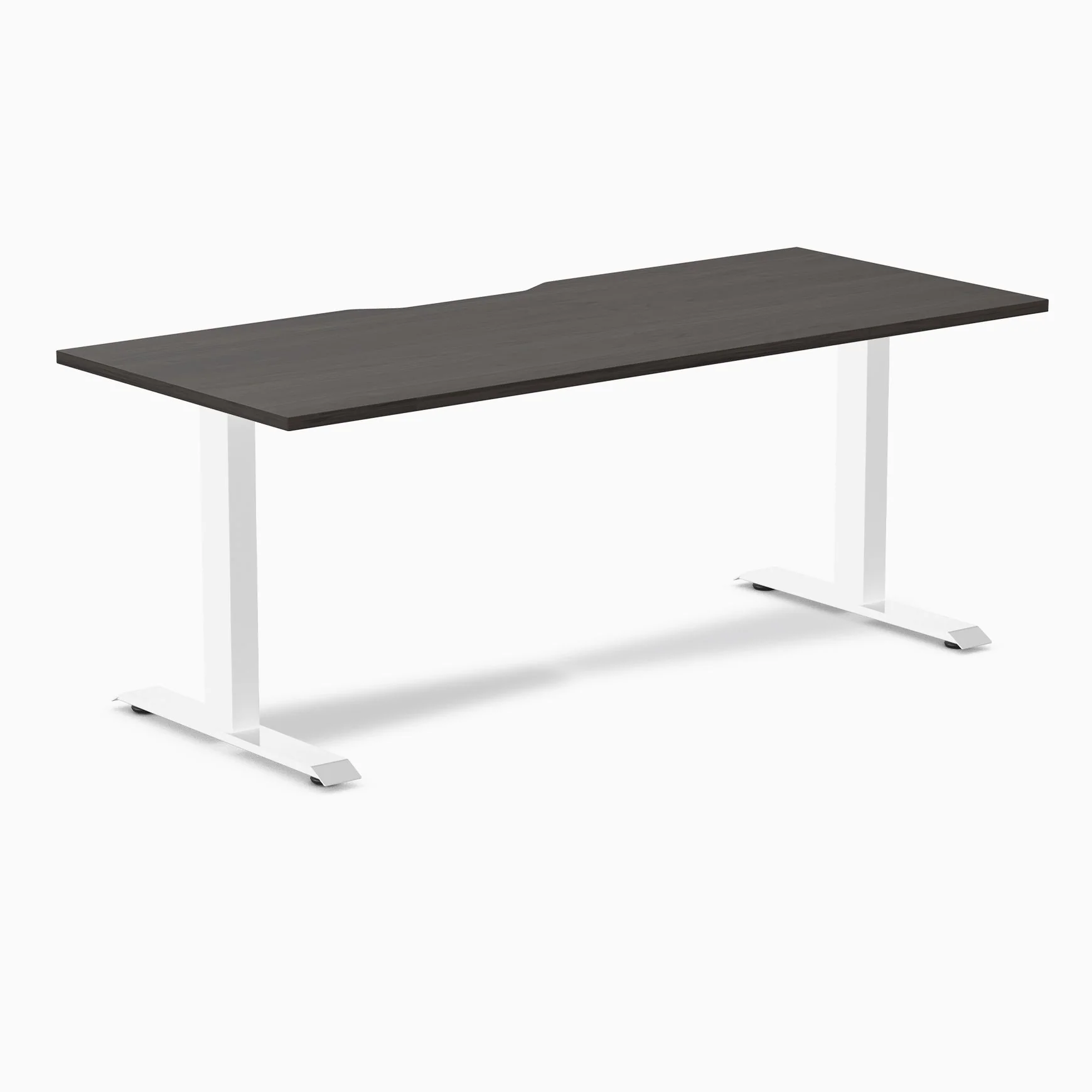 Desky Zero Scalloped Laminate Office Desk - Image 86