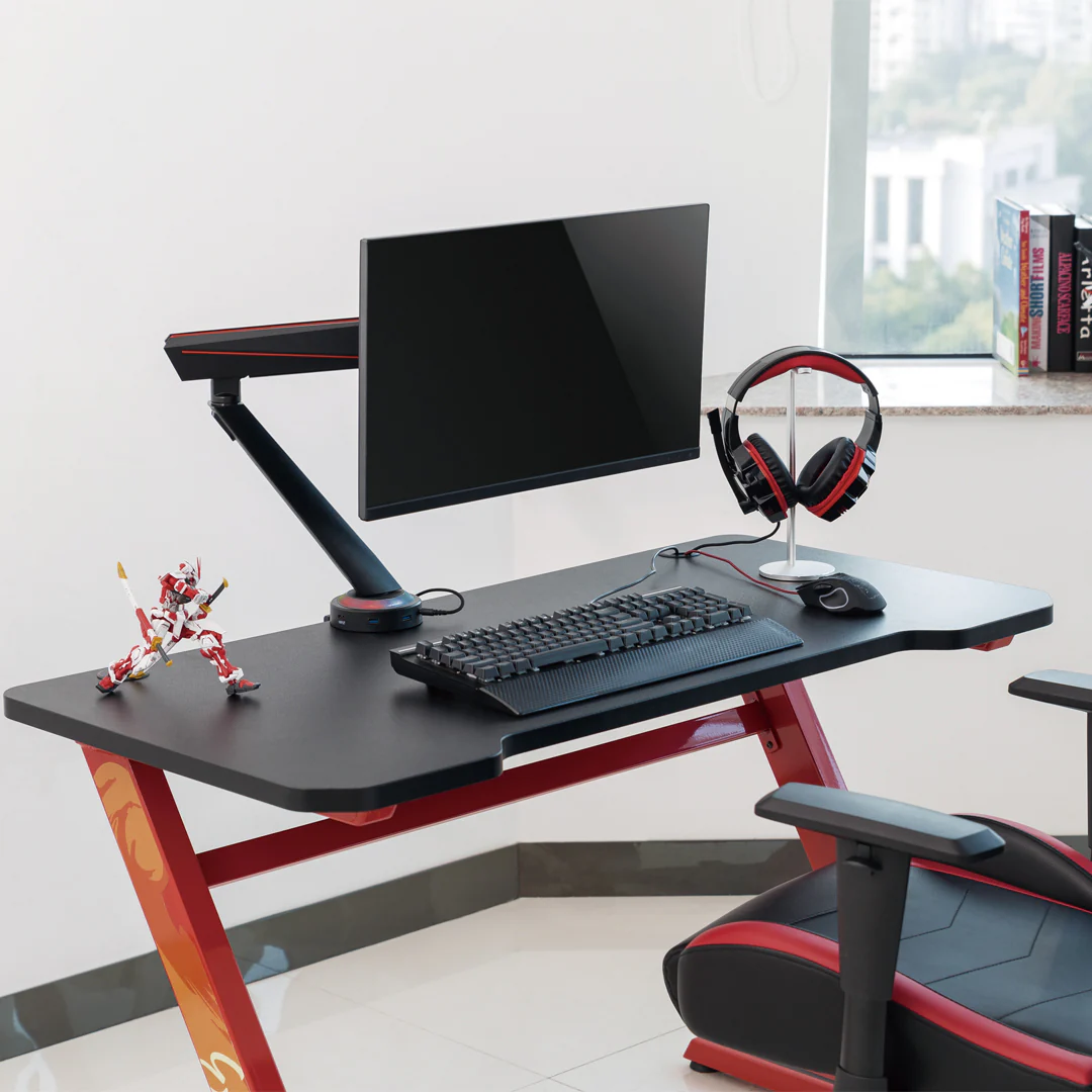 Desky Single LED Gaming Monitor Arm - Image 3